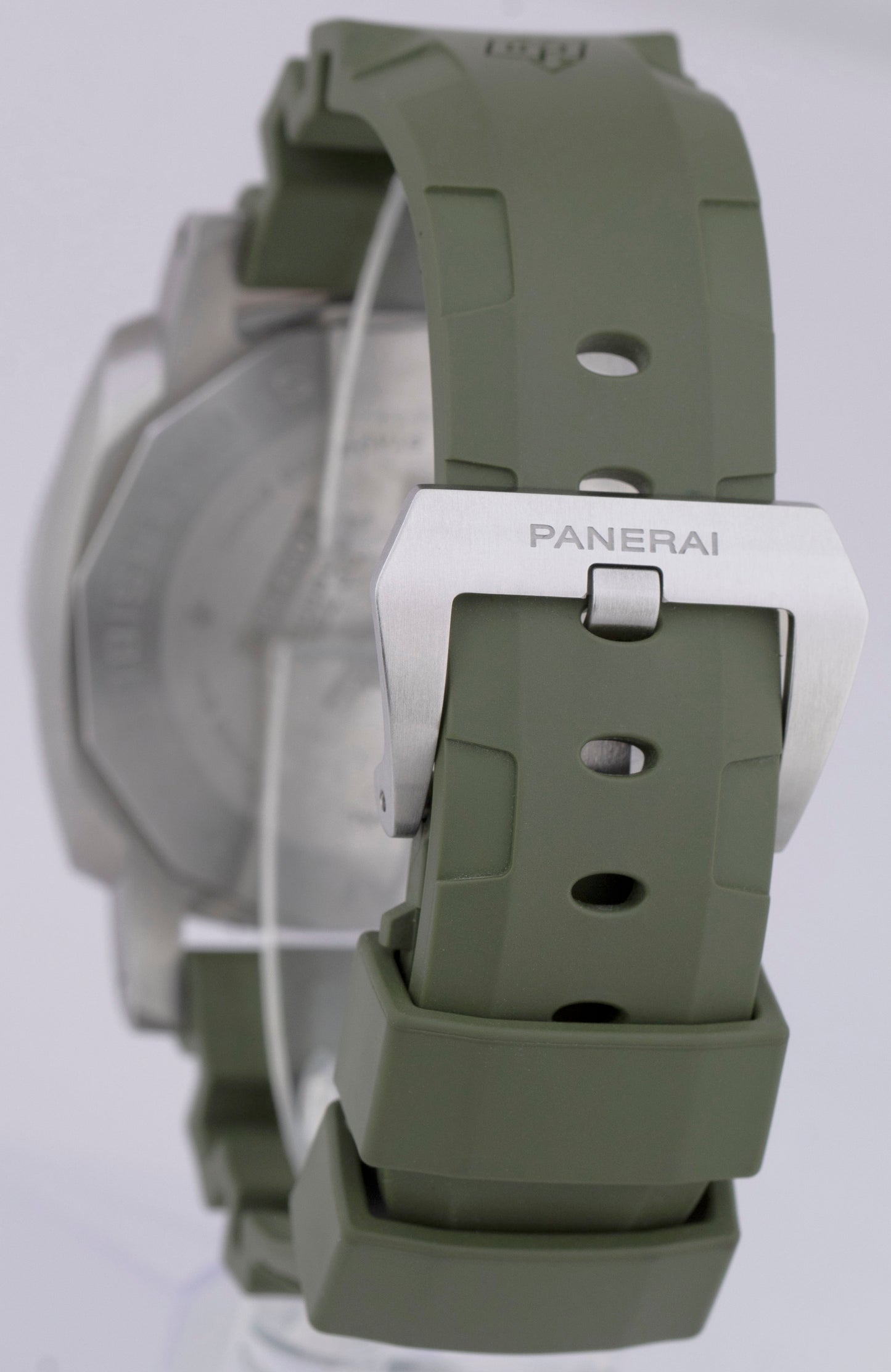 Panerai PAM01055 Submersible VERDE MILITARE PAPERS Green Steel 42mm Watch B+P