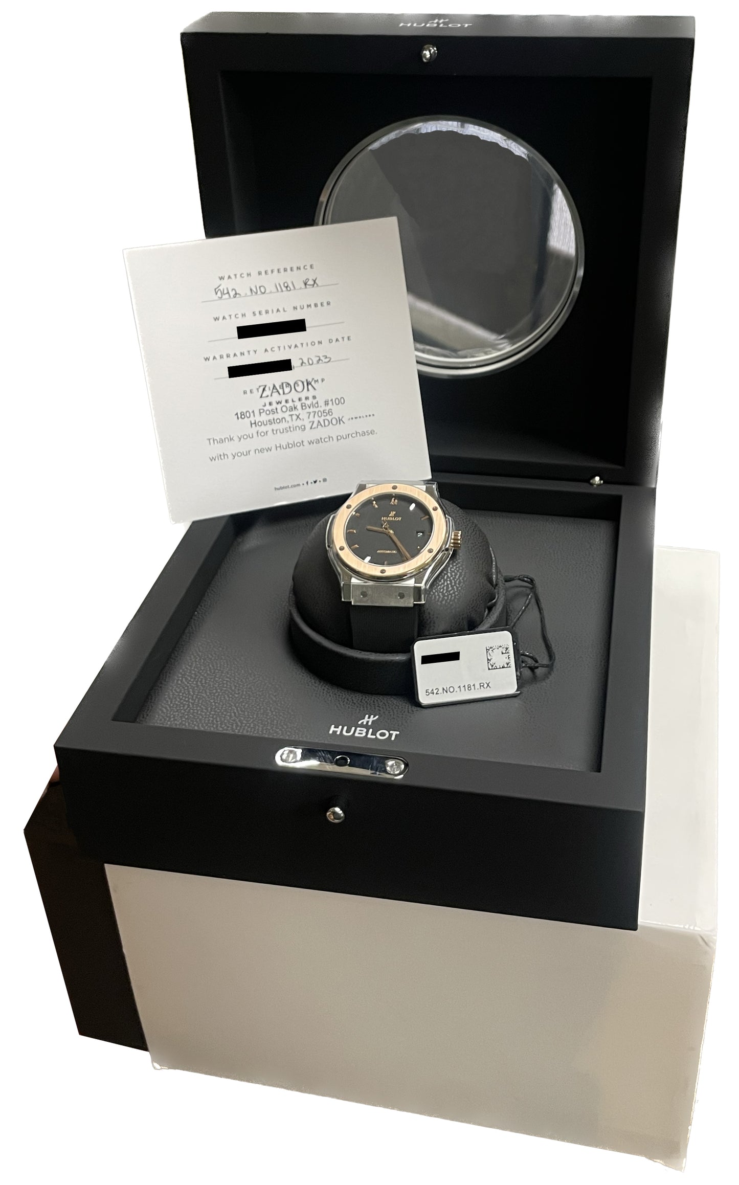 NEW Hublot Classic Fusion Titanium King PAPERS Rose Gold 42mm 542.NO.1181.RX B+P