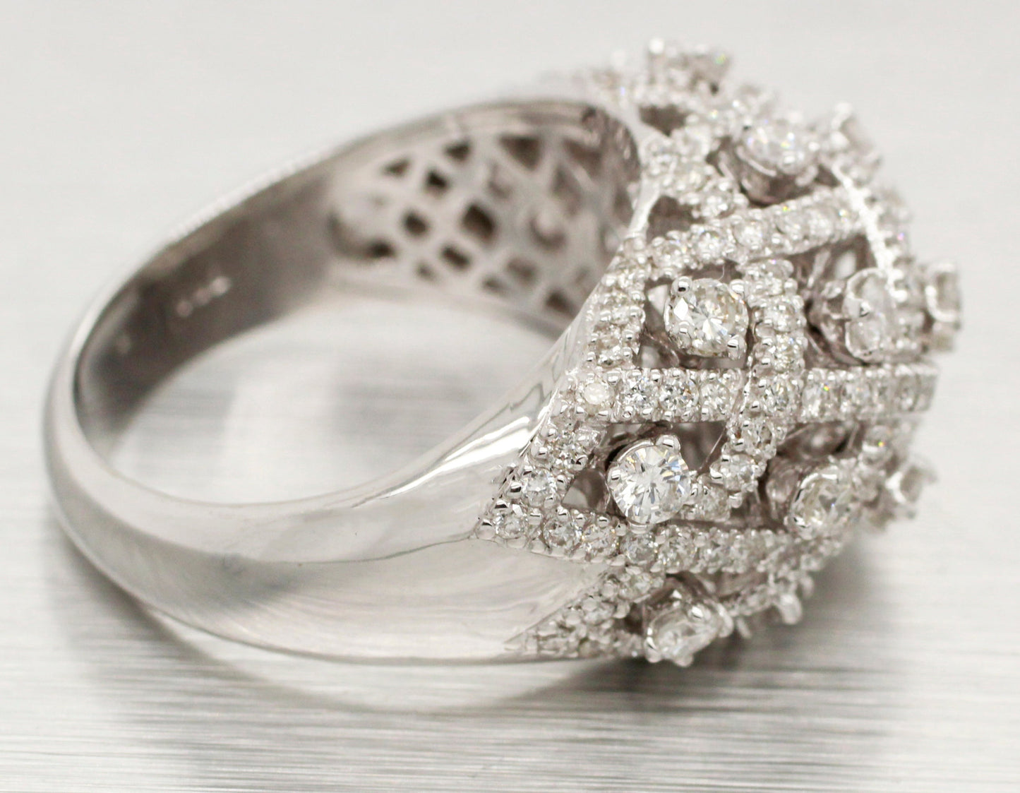 Sonia Bitton 0.50ctw Diamond Criss Cross Ring - 14k White Gold & Dynamic Setting