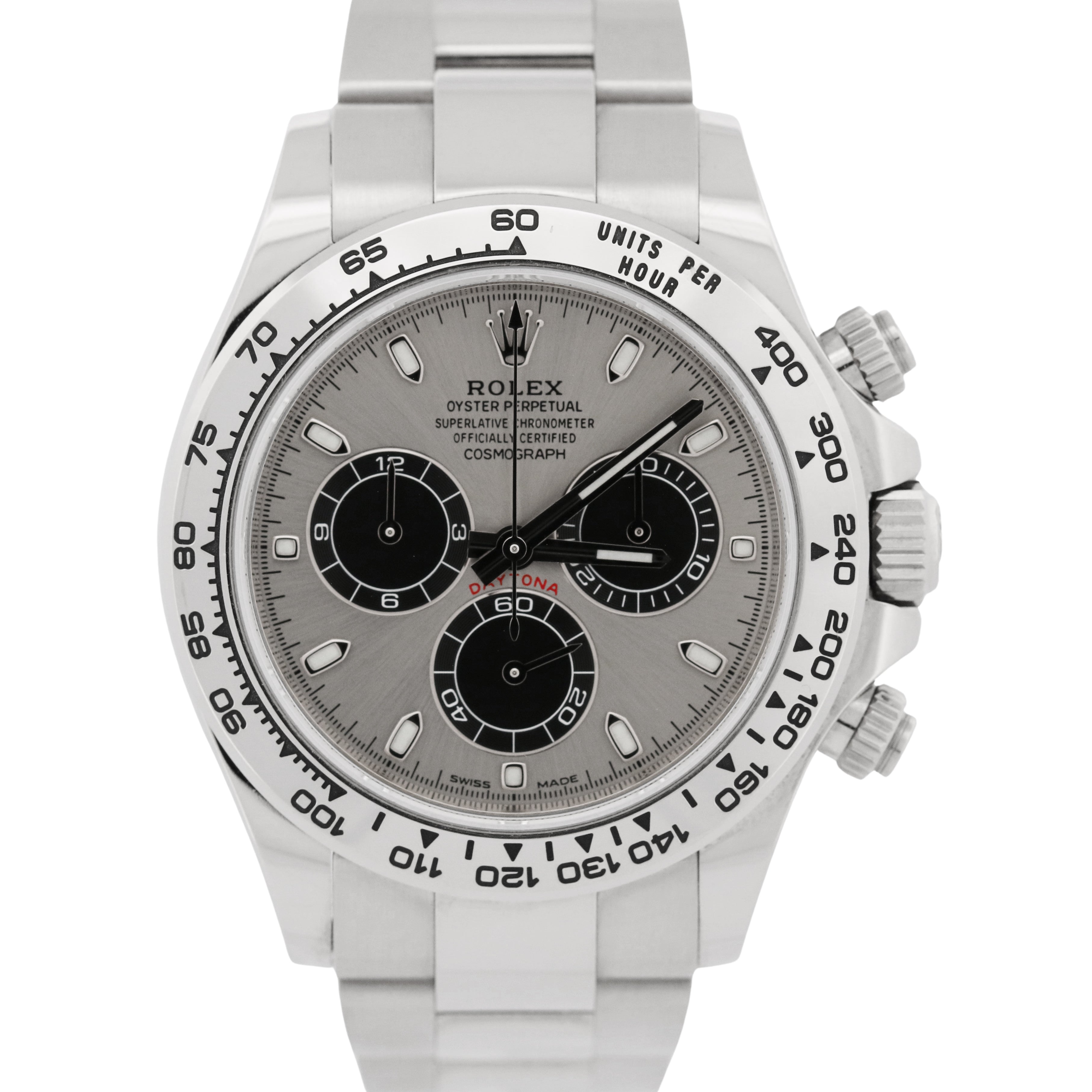 サンデー 2025 CPO Rolex Daytona Cosmograph GHOST Silver 18K White