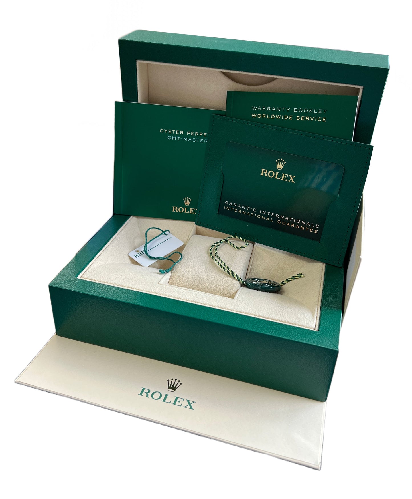 PAPERS Rolex GMT-Master II BATGIRL Blue Steel 40mm JUBILEE 126710 BLNR B+P