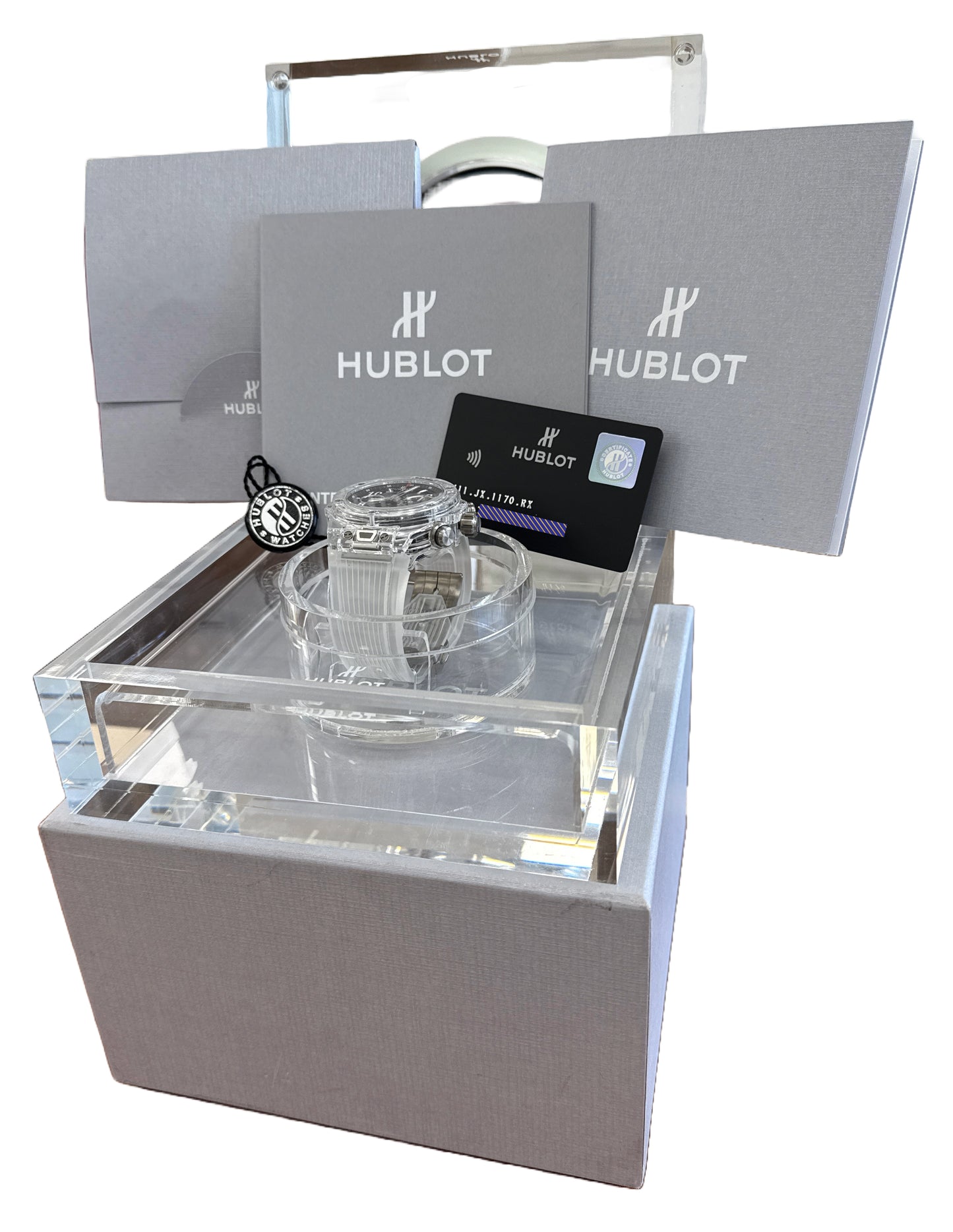 PAPERS Hublot Big Bang Unico Magic SAPPHIRE SKELETON 45mm 411.JX.1170.RX BOX