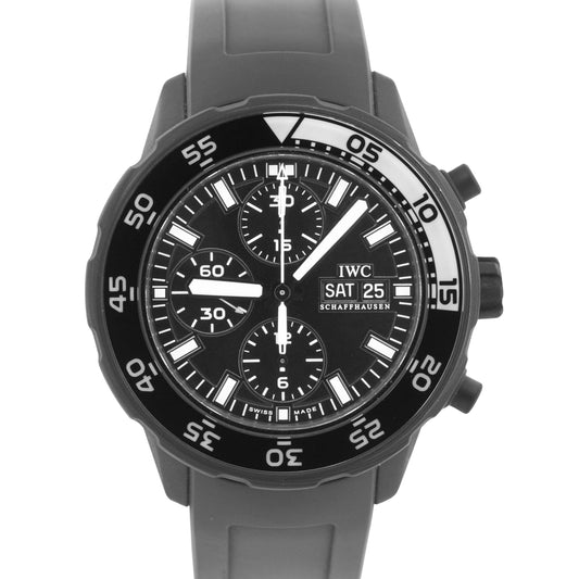 IWC Aquatimer Chronograph Galapagos Island 44mm BLACK Rubber Day Date IW376705
