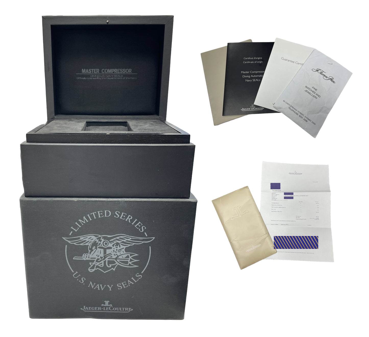 2024 SERVICE Jaeger LeCoultre Master Compressor PAPERS Q2018770 JLC 162.8.37 BOX