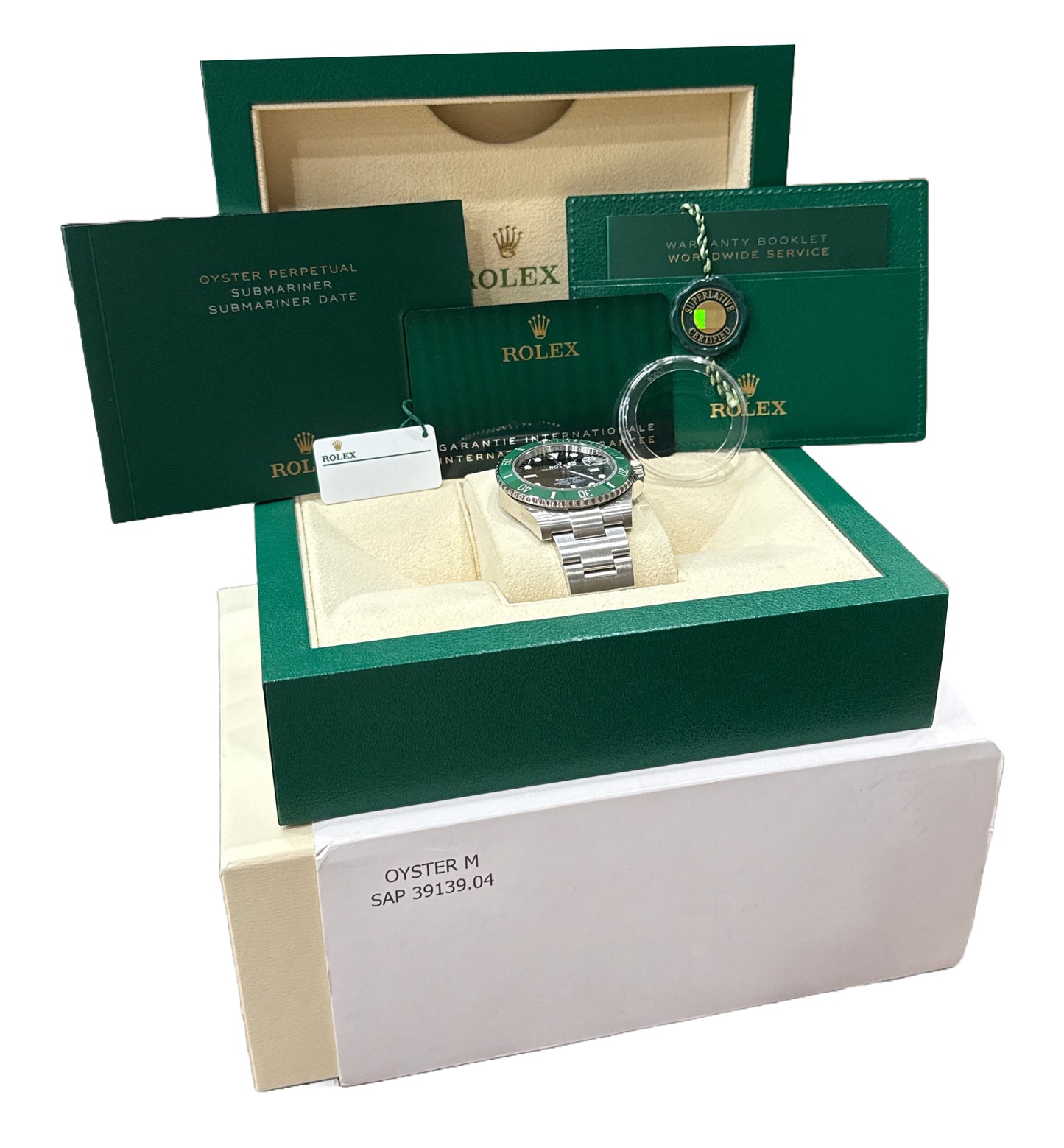 NEW 2024 PAPERS Rolex Submariner Date 41 KERMIT Green Steel 41mm 126610 LV BOX