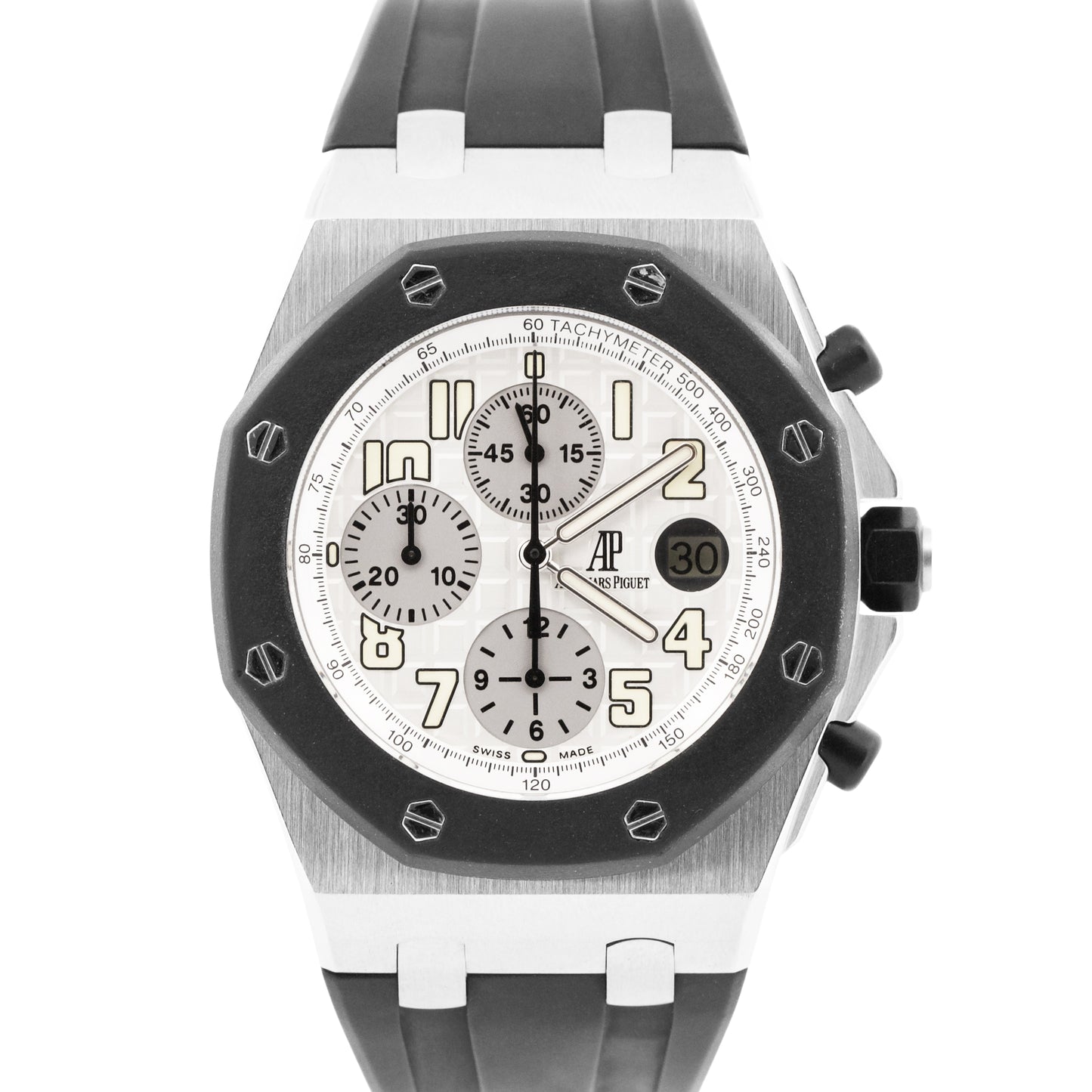 Audemars Piguet Royal Oak Offshore Chronograph WHITE 42mm Rubber 25940SK BOX