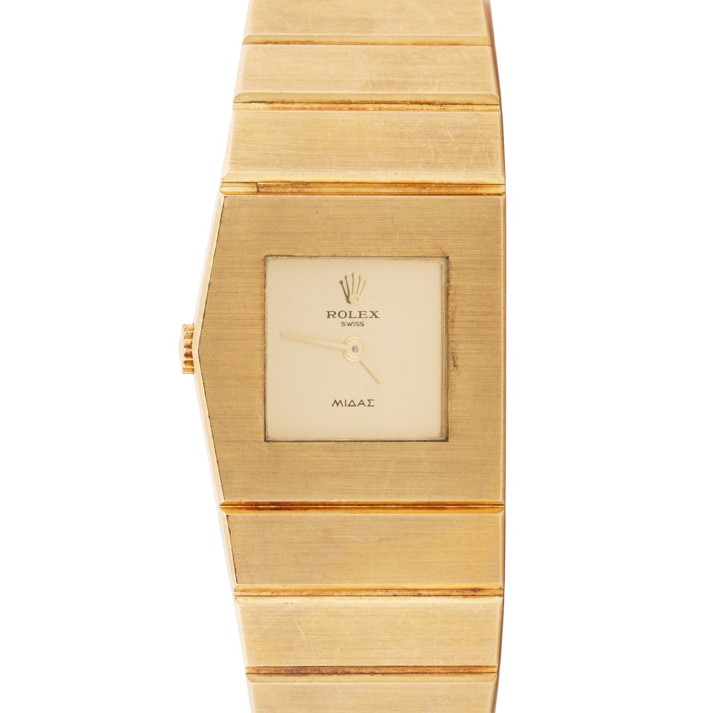 UNPOLISHED 1970 Ladies Rolex QUEEN MIDAS Champagne 18K Yellow Gold 24mm 3581