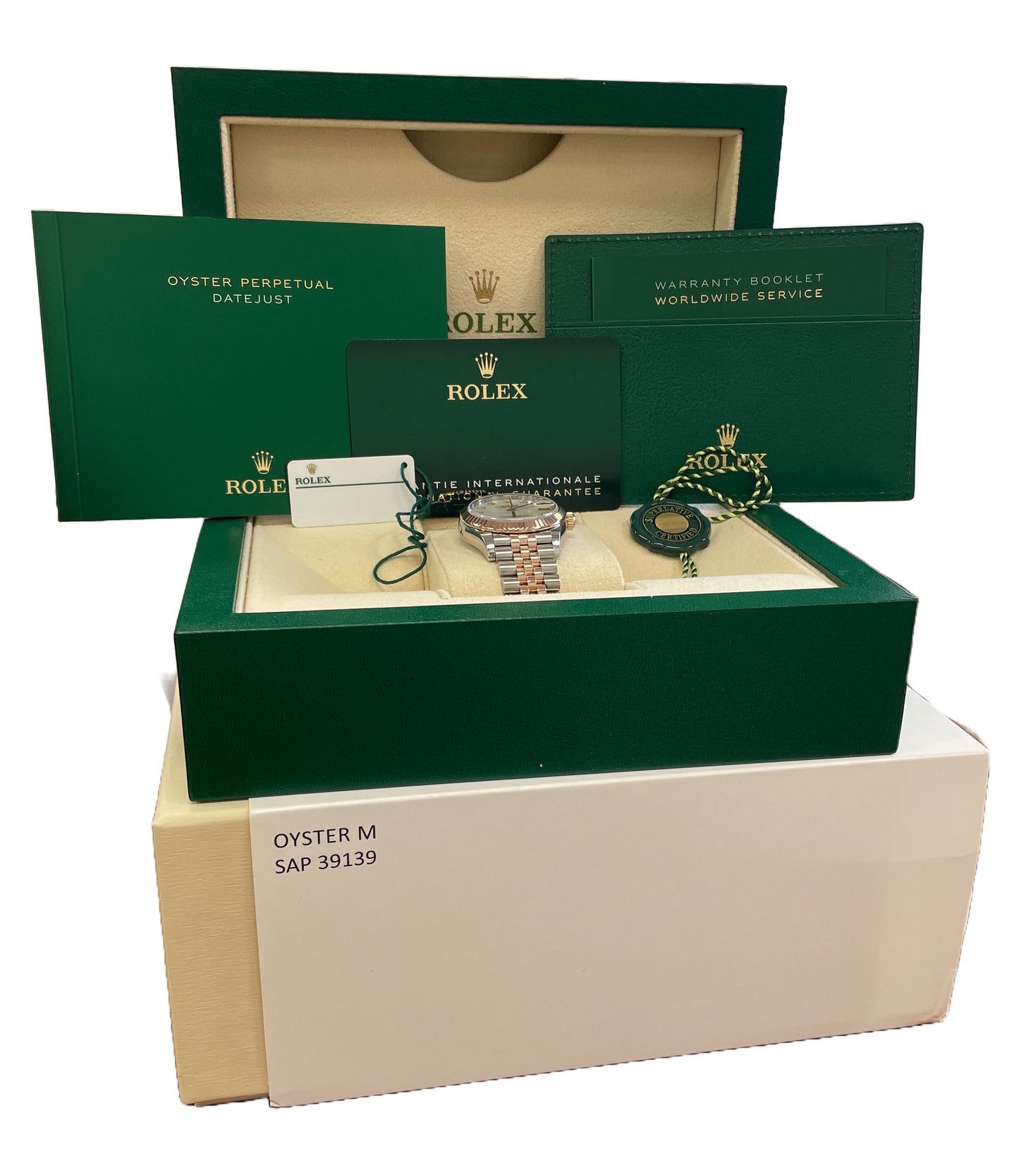MINT 2024 PAPERS Rolex DateJust 31mm MOP DIAMOND Jubilee 18K Gold 278271 BOX