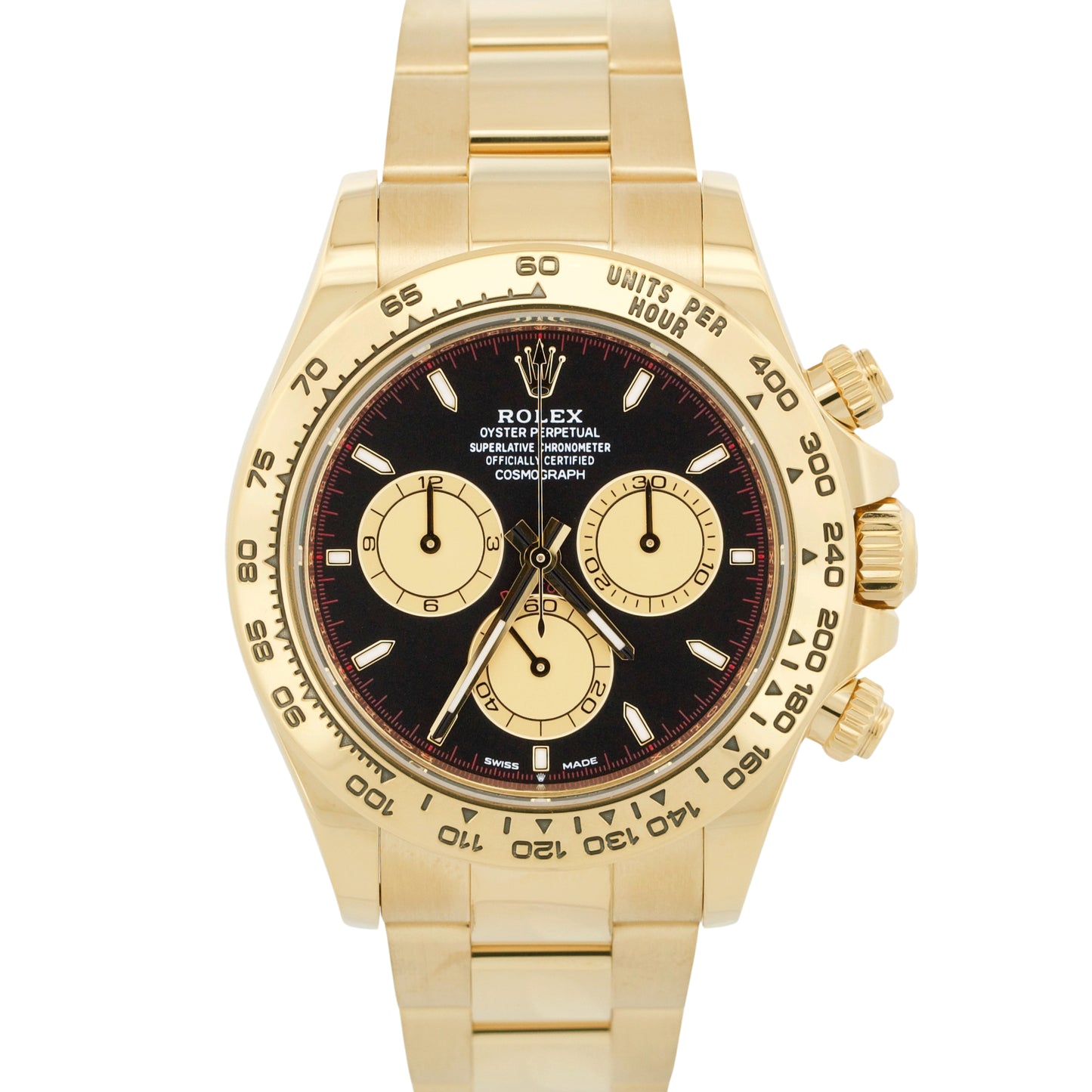 2023 PAPERS Rolex Daytona 40mm Black NEWMAN 18K Yellow Gold 126508 Watch BOX