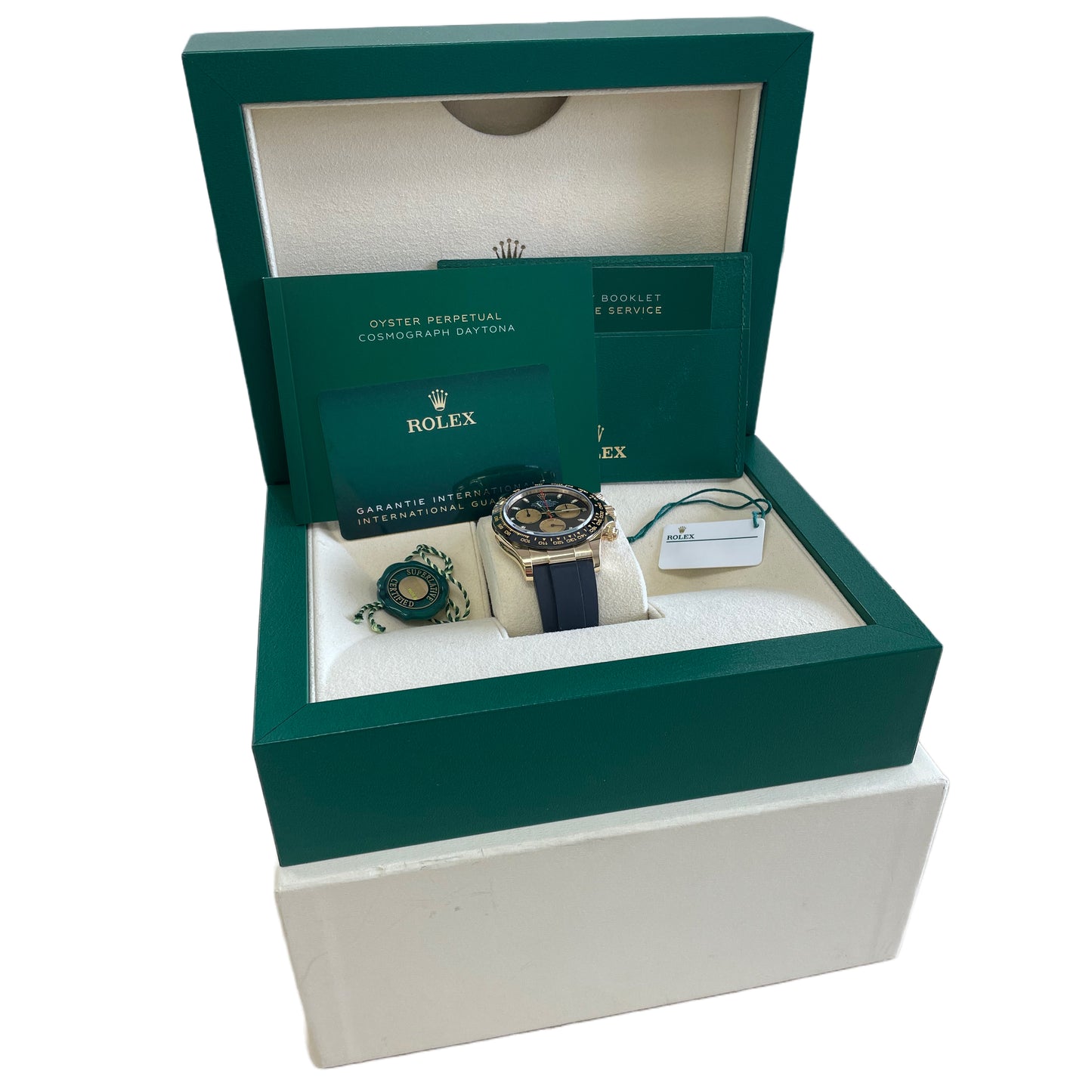 2021 PAPERS Rolex Daytona 18K Gold Paul Newman Oysterflex 116518 LN Watch B+P