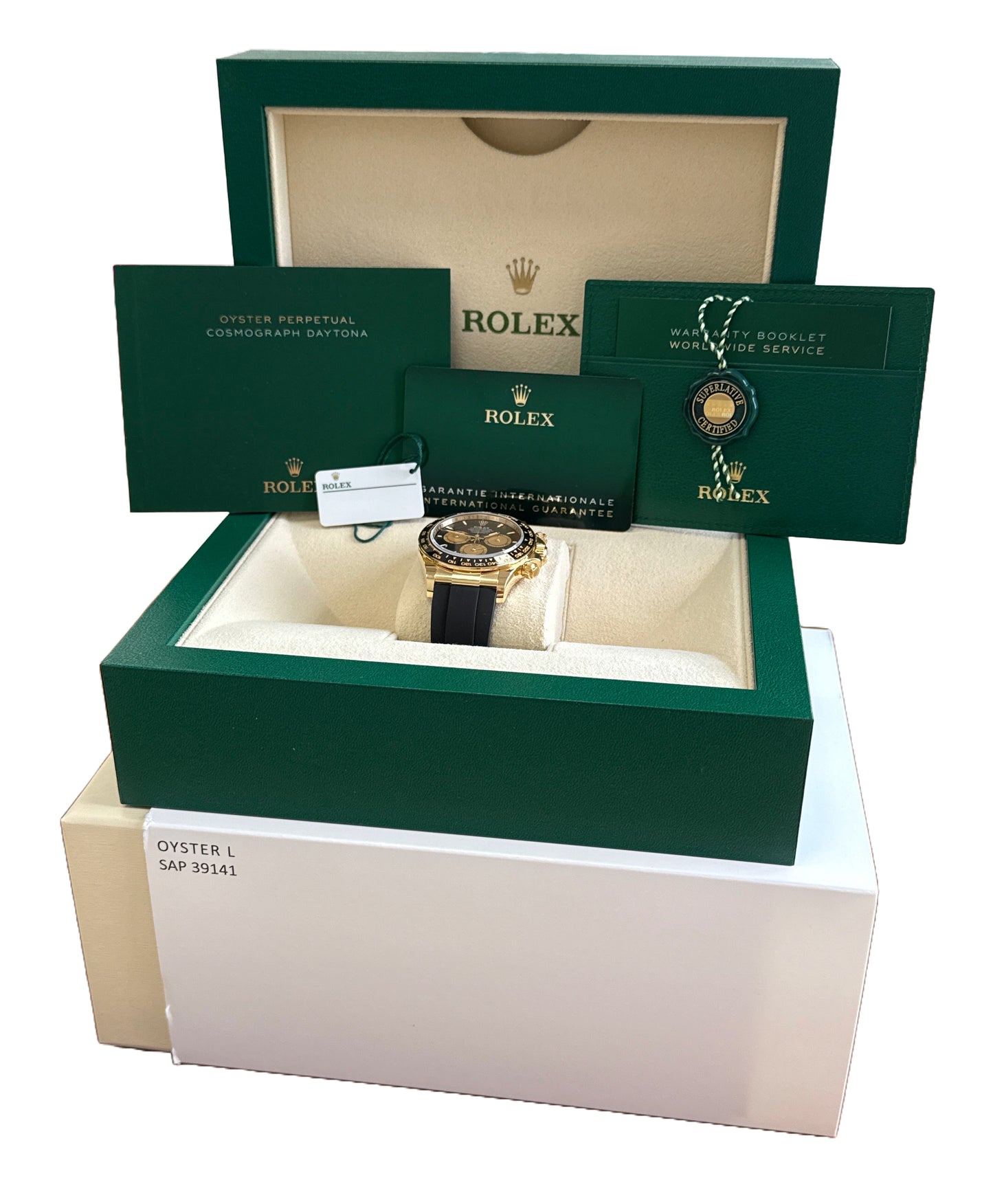 NEW 2025 PAPERS Rolex Daytona Gold Oysterflex PAUL NEWMAN 126518 LN Watch BOX