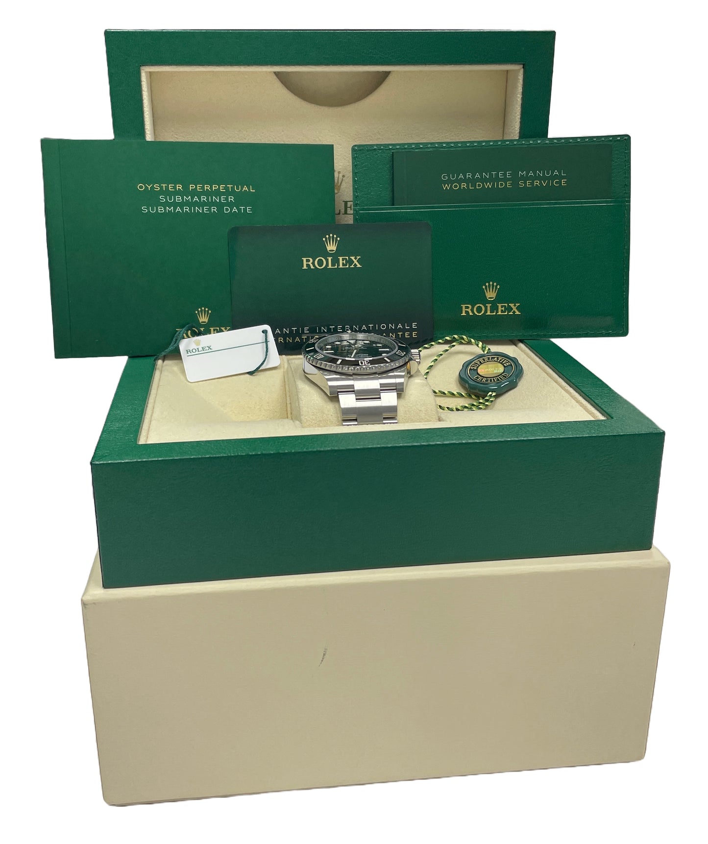 NEW JULY 2024 PAPERS Rolex Submariner 41mm No-Date Ceramic Steel 124060 LN BOX