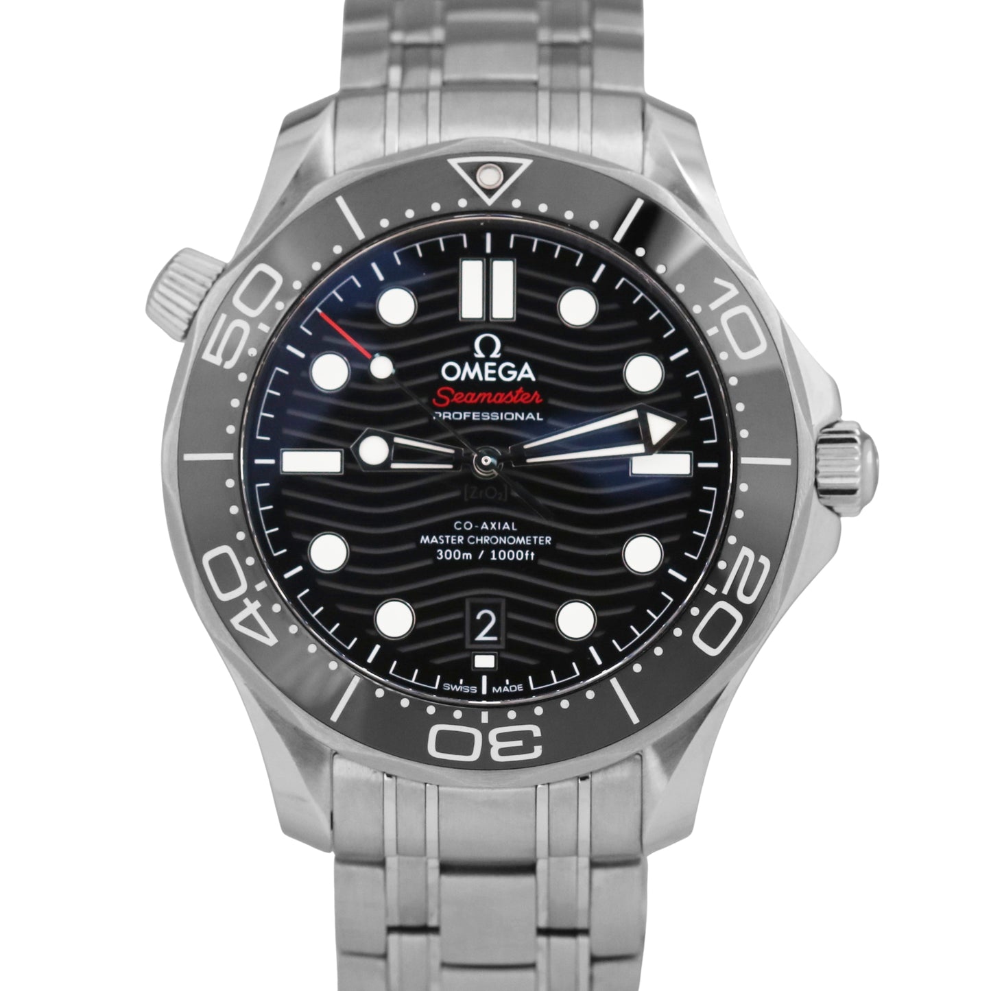 NEW 2025 PAPERS Omega Seamaster Diver 42mm BLACK WAVE 210.30.42.20.01.001 BOX
