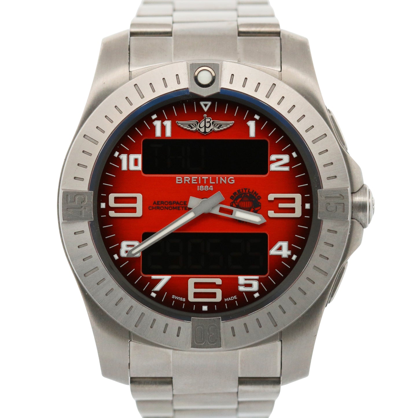 2023 PAPERS Breitling Aerospace B70 Orbiter 43mm TITANIUM SuperQuartz EB7010 BOX