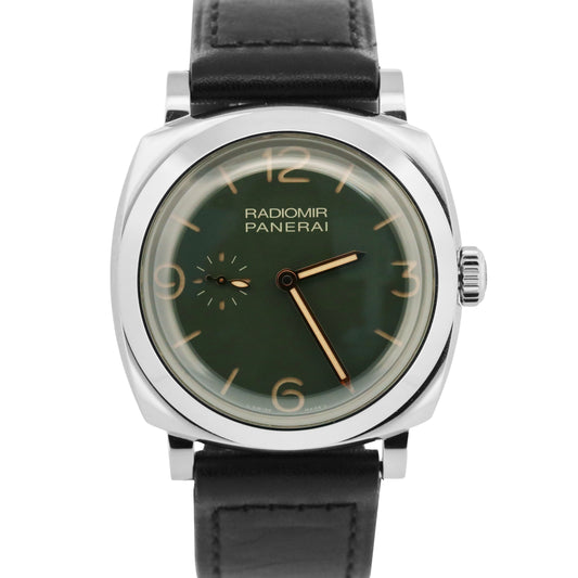 Panerai Radiomir PAM995 GREEN Black Leather 45mm Automatic Watch PAM00995 BOX