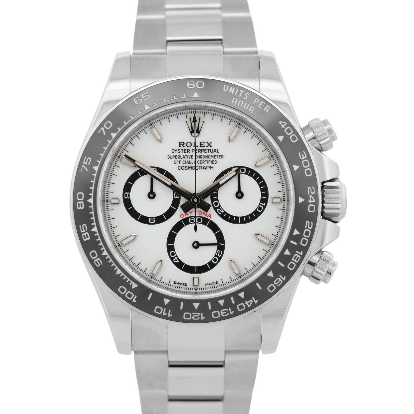 2025 Rolex Daytona Cosmograph Steel PANDA White Ceramic Steel 40mm 126500 LN BOX