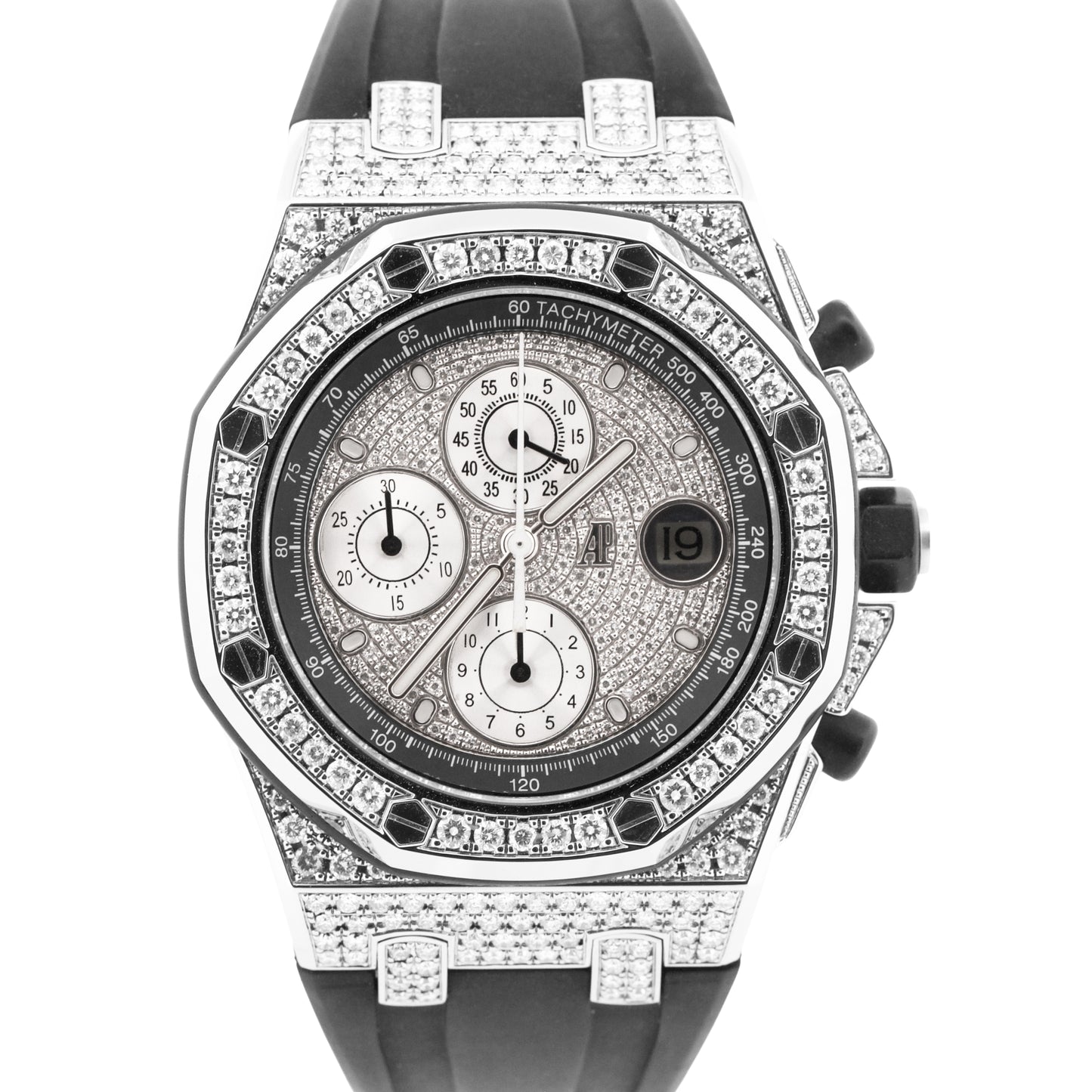 MINT Audemars Piguet Royal Oak Offshore Chronograph PAVE DIAMOND 42mm 25940SK
