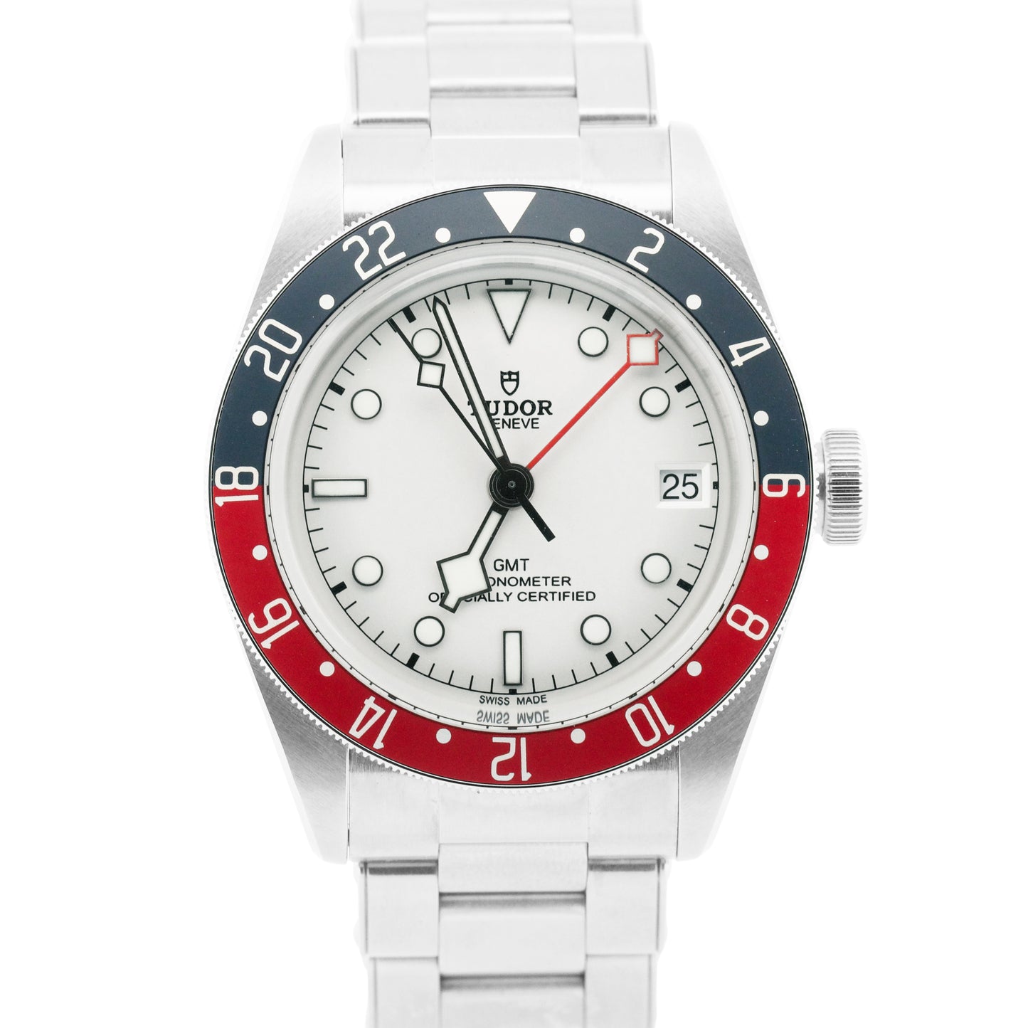 2024 PAPERS Tudor Black Bay 41 GMT 41mm White PEPSI Red Blue Steel 79830 RB BOX