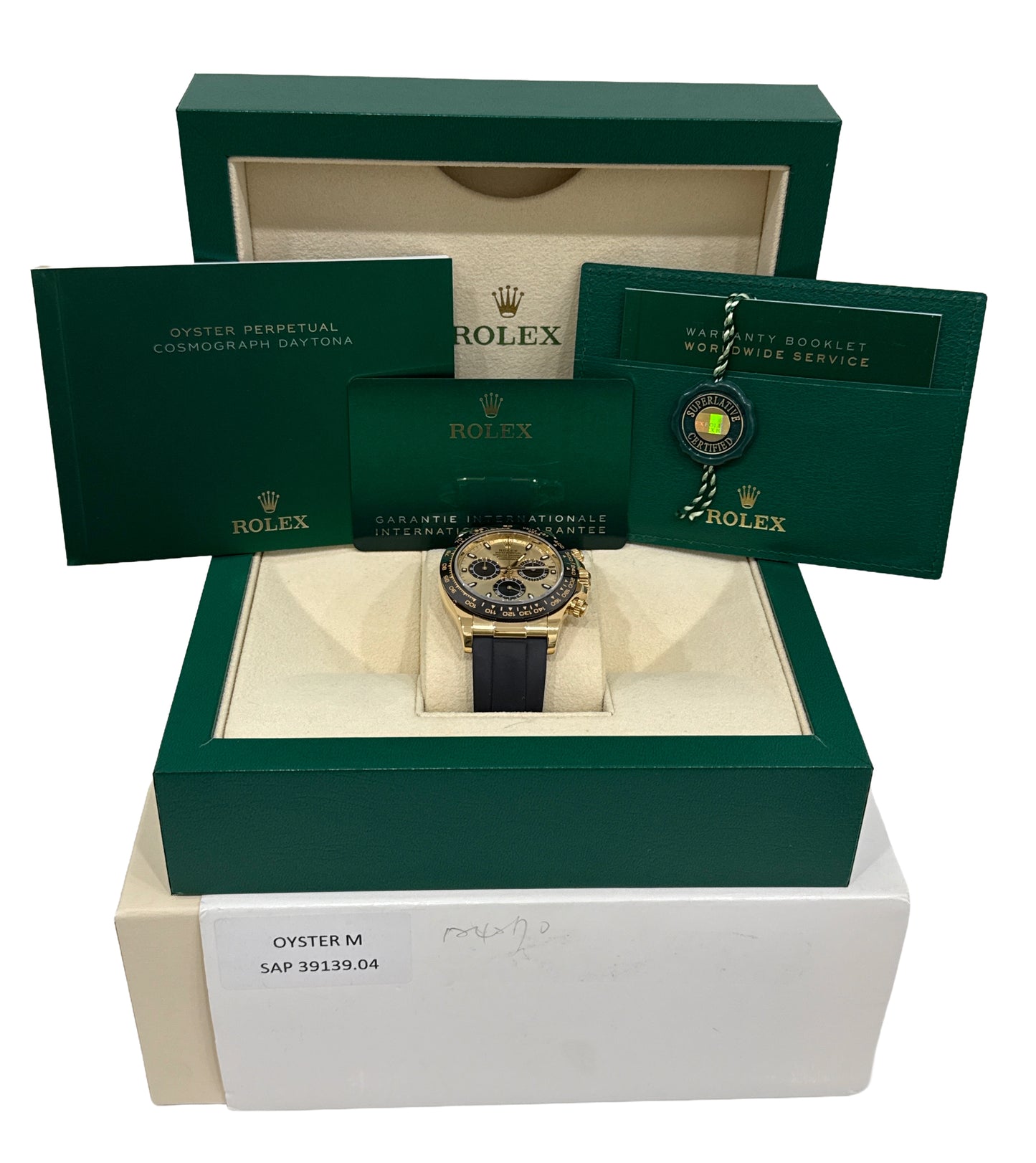 2022 PAPERS Rolex Daytona PIKACHU Champagne 18K YML Oysterflex 116518 LN BOX