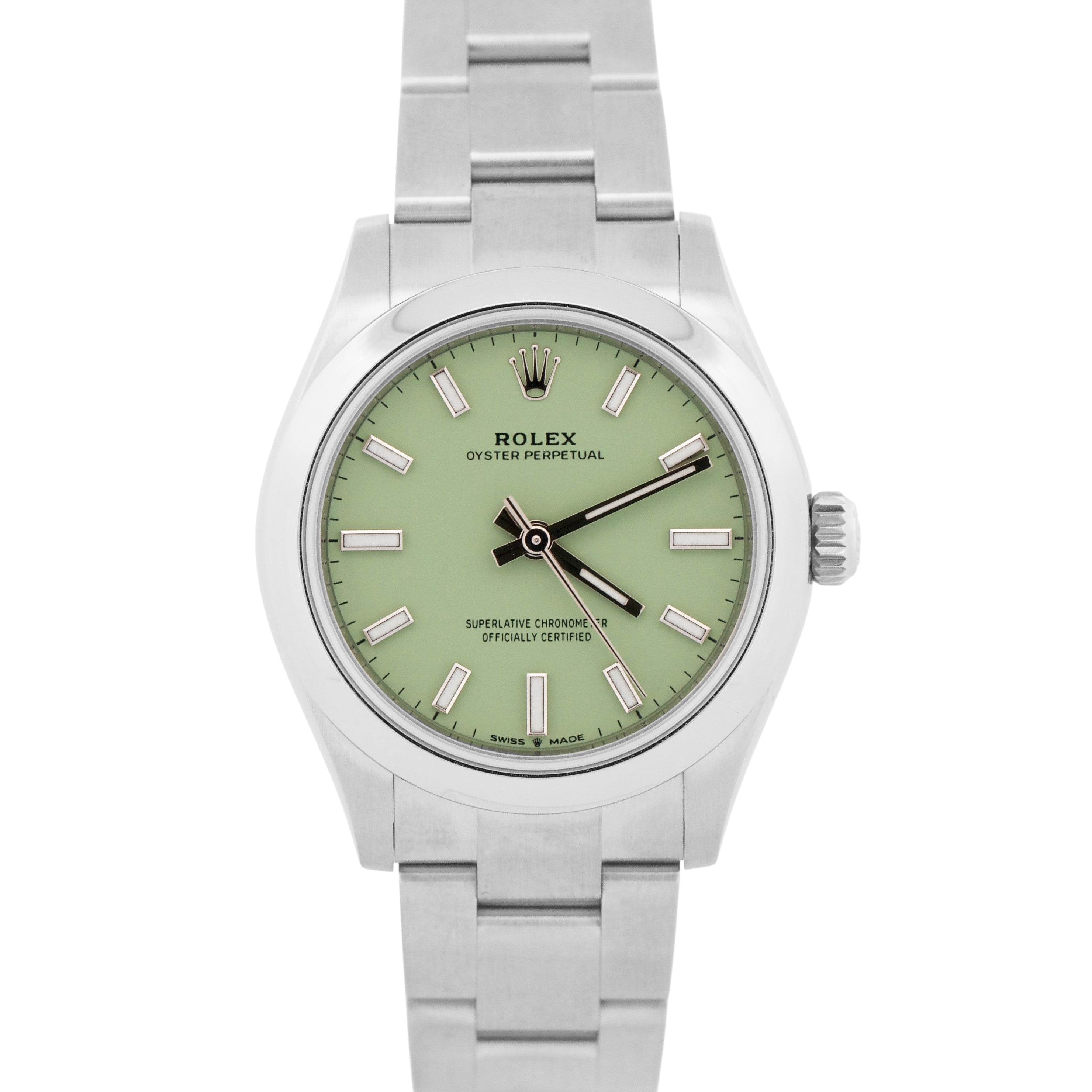 NEW AUG 2025 PAPERS Rolex Oyster Perpetual PISTACHIO Green