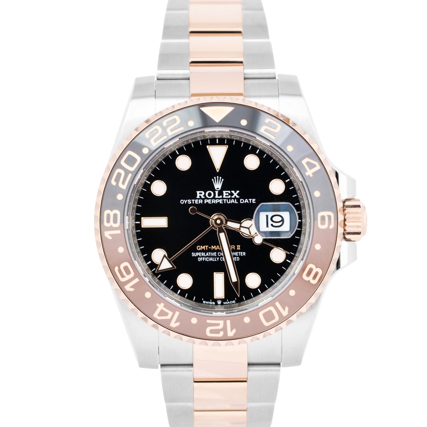 MINT 2021 PAPERS Rolex GMT-Master II Two-Tone ROOT BEER 18K Gold 40mm 126711 B+P