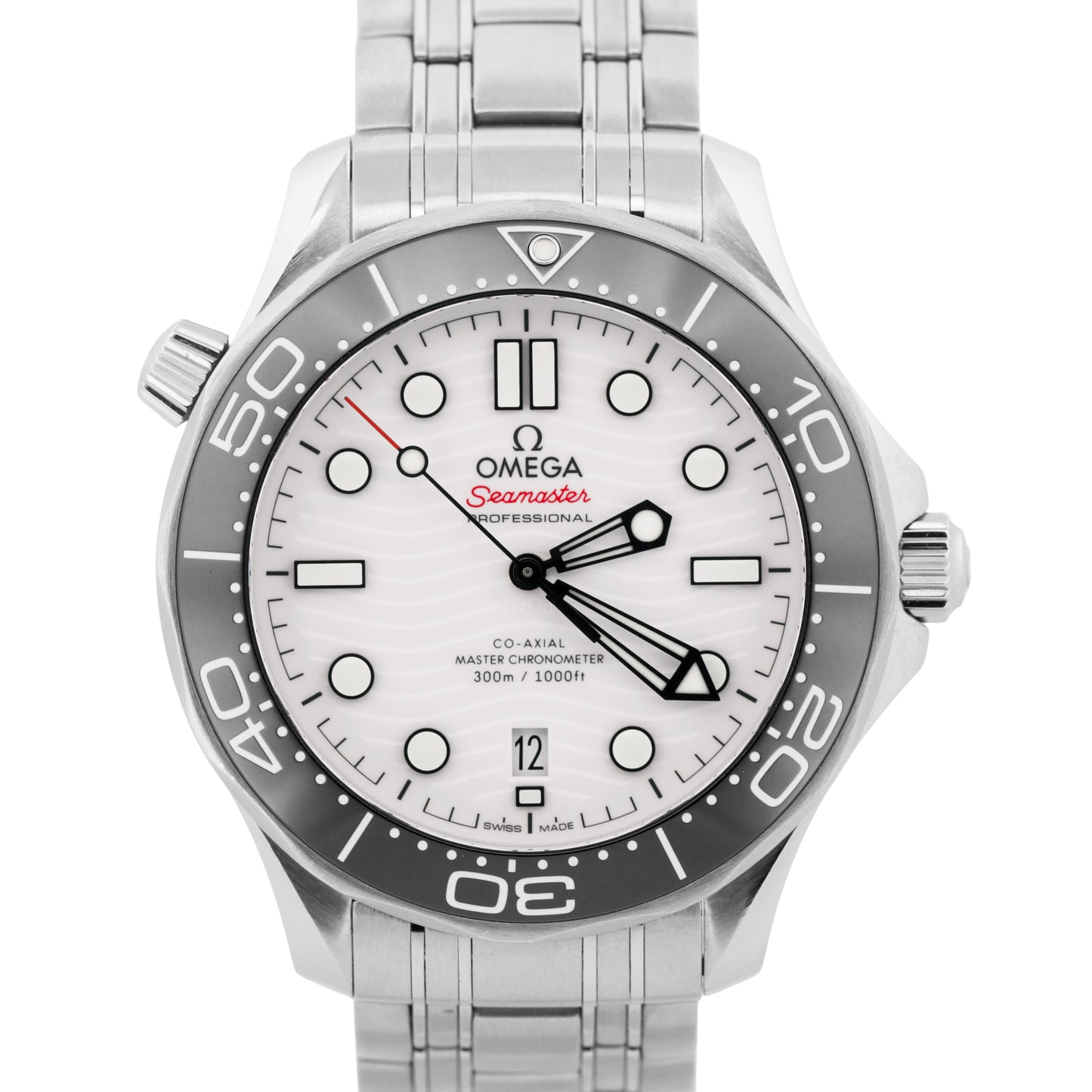 2023 PAPERS Omega Seamaster Diver 300M 42mm WHITE WAVE 210.30.42.20.04.001 BOX