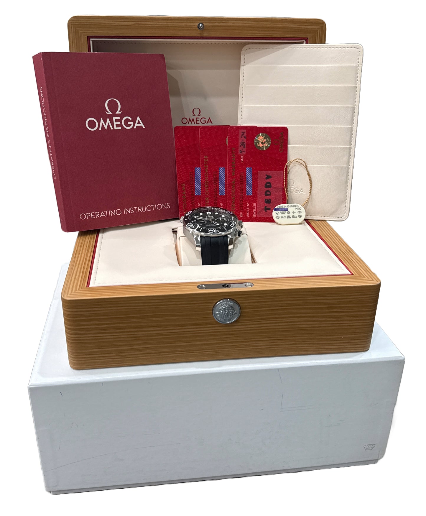 UNWORN 2024 PAPERS Omega Seamaster Diver 300M 44mm 210.32.44.51.01.001 BOX