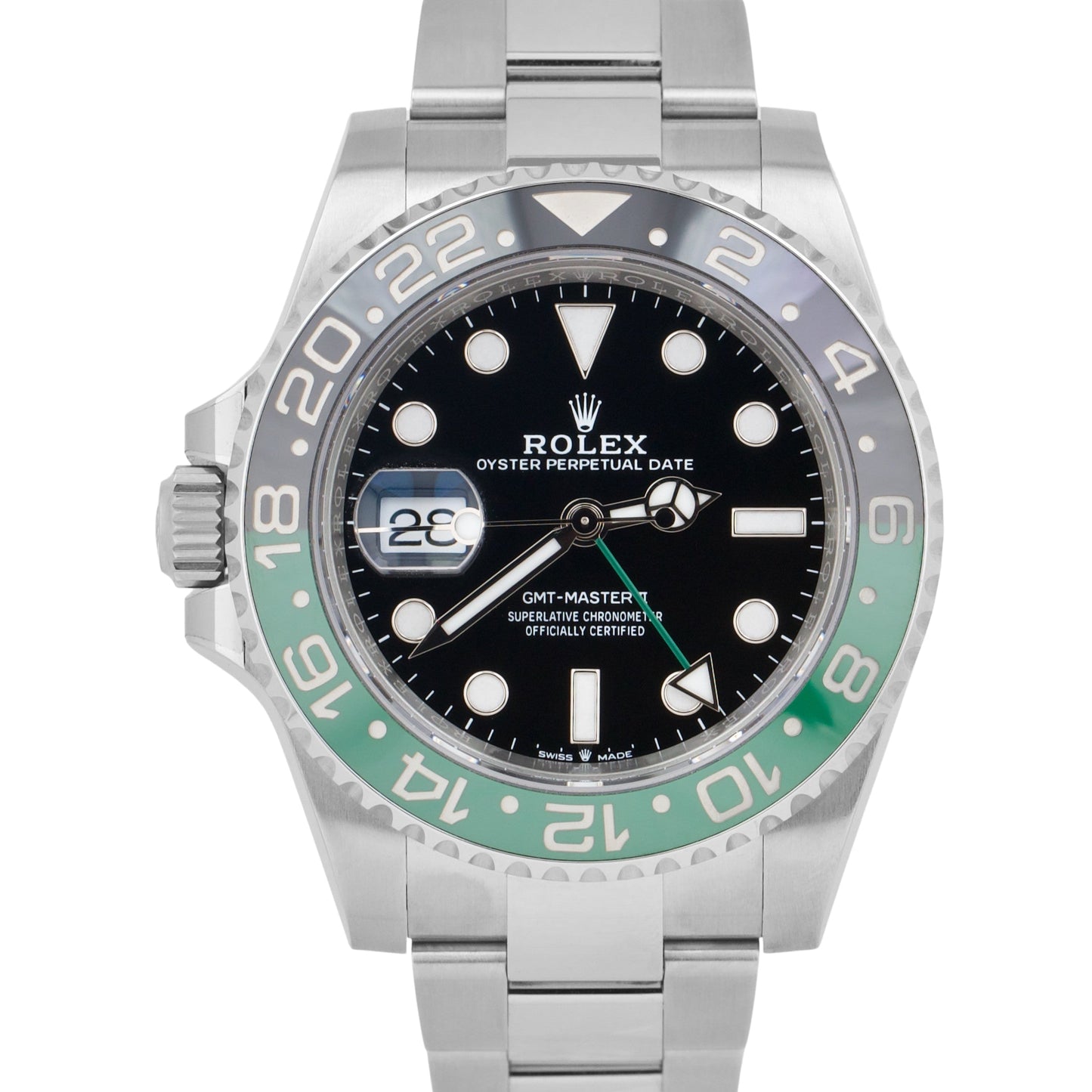 MINT 2023 Rolex GMT-Master II SPRITE GREEN 126720 VTNR Oyster Date Watch B+P