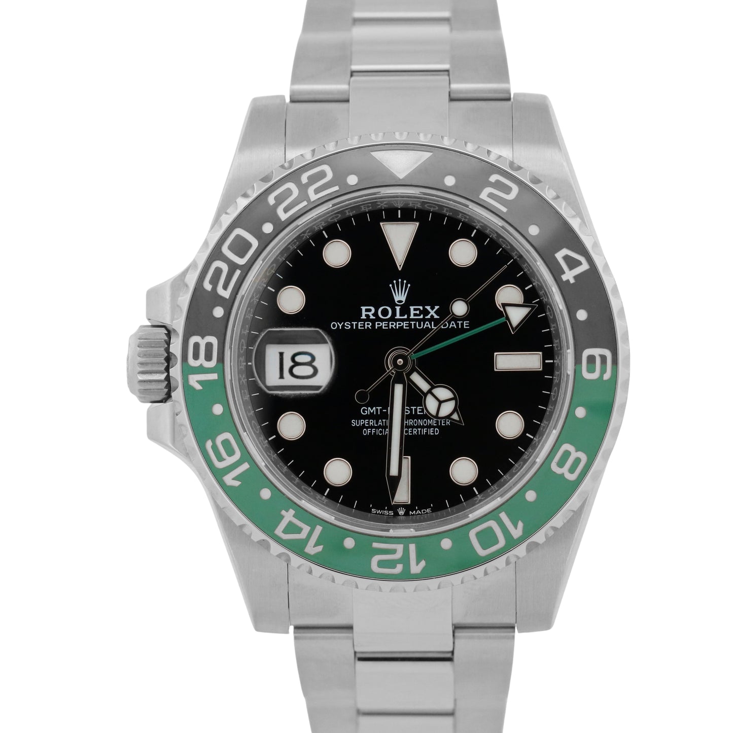 Rolex GMT-Master II SPRITE GREEN Black Steel Ceramic 40mm OYSTER 126720 VTNR BOX