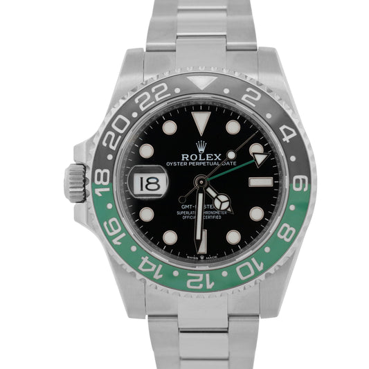 Rolex GMT-Master II SPRITE GREEN Black Steel Ceramic 40mm OYSTER 126720 VTNR BOX