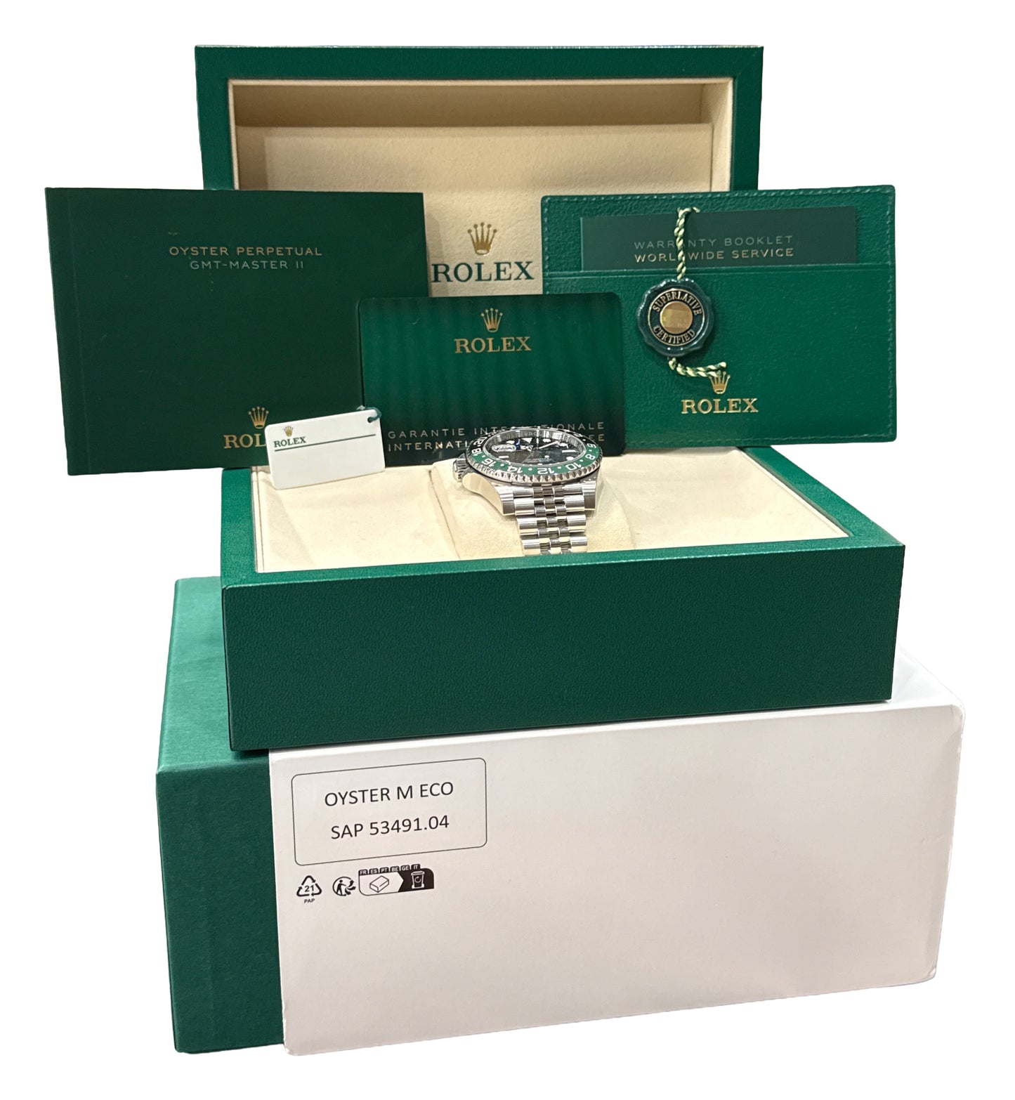 NEW JULY 2025 Rolex GMT-Master II SPRITE Green Black JUBILEE 126720 VTNR BOX