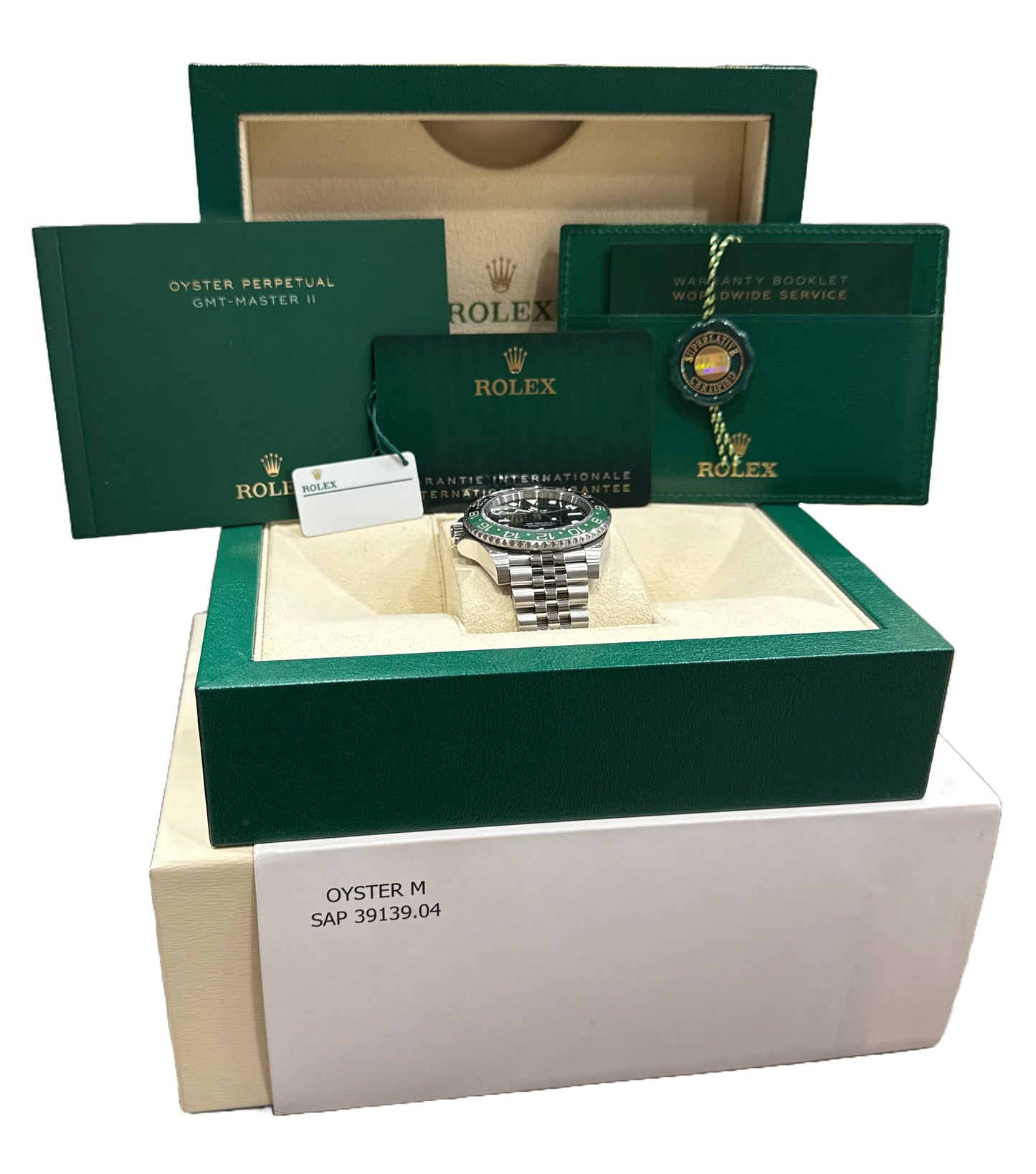 MINT 2023 PAPERS Rolex GMT-Master II SPRITE Green Black JUBILEE 126720 VTNR BOX