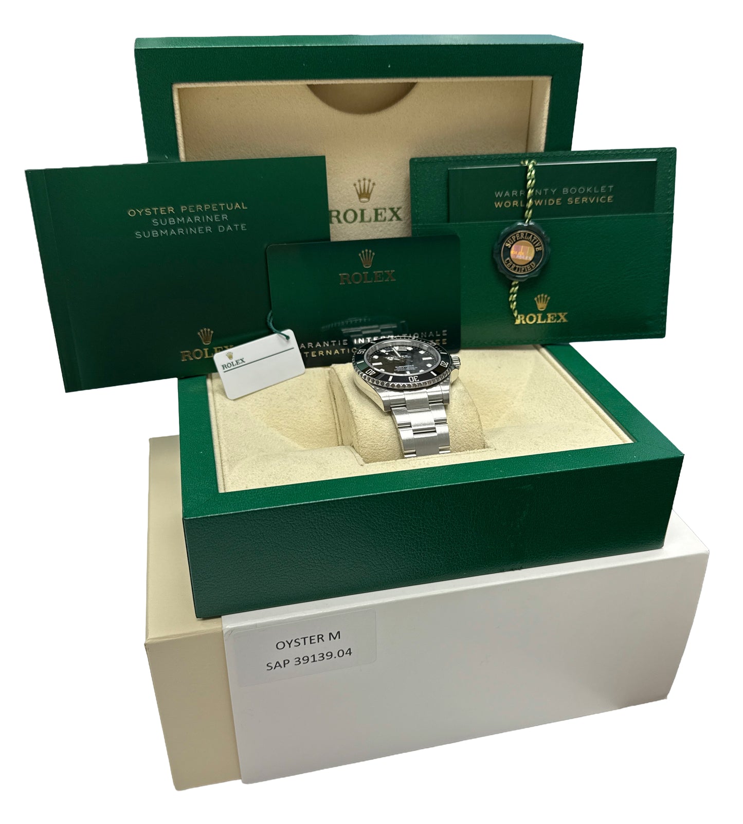 2023 PAPERS Rolex Submariner No-Date Stainless Steel 41mm Ceramic 124060 LN BOX