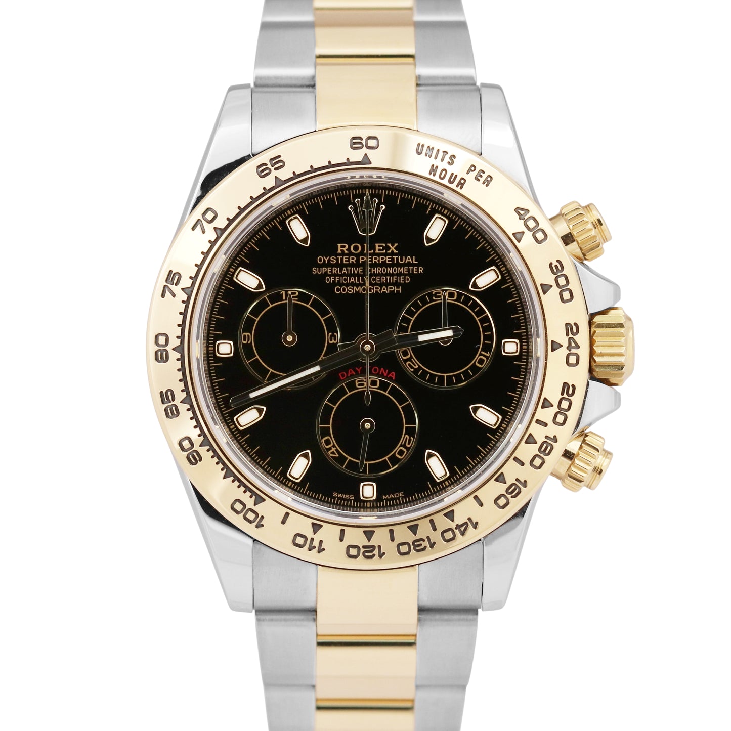 MINT 2020 NEW CARD Rolex Daytona BLACK Two-Tone 18K Yellow Gold 40mm 116503 BOX
