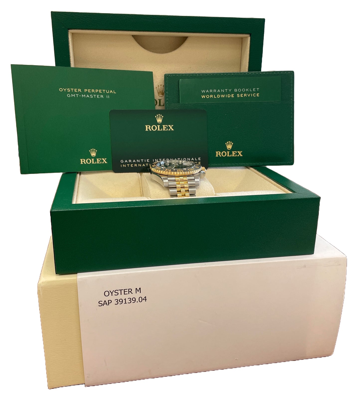 MINT 2023 PAPERS Rolex GMT-Master II 18K Black 18K 40mm JUBILEE 126713 GRNR BOX