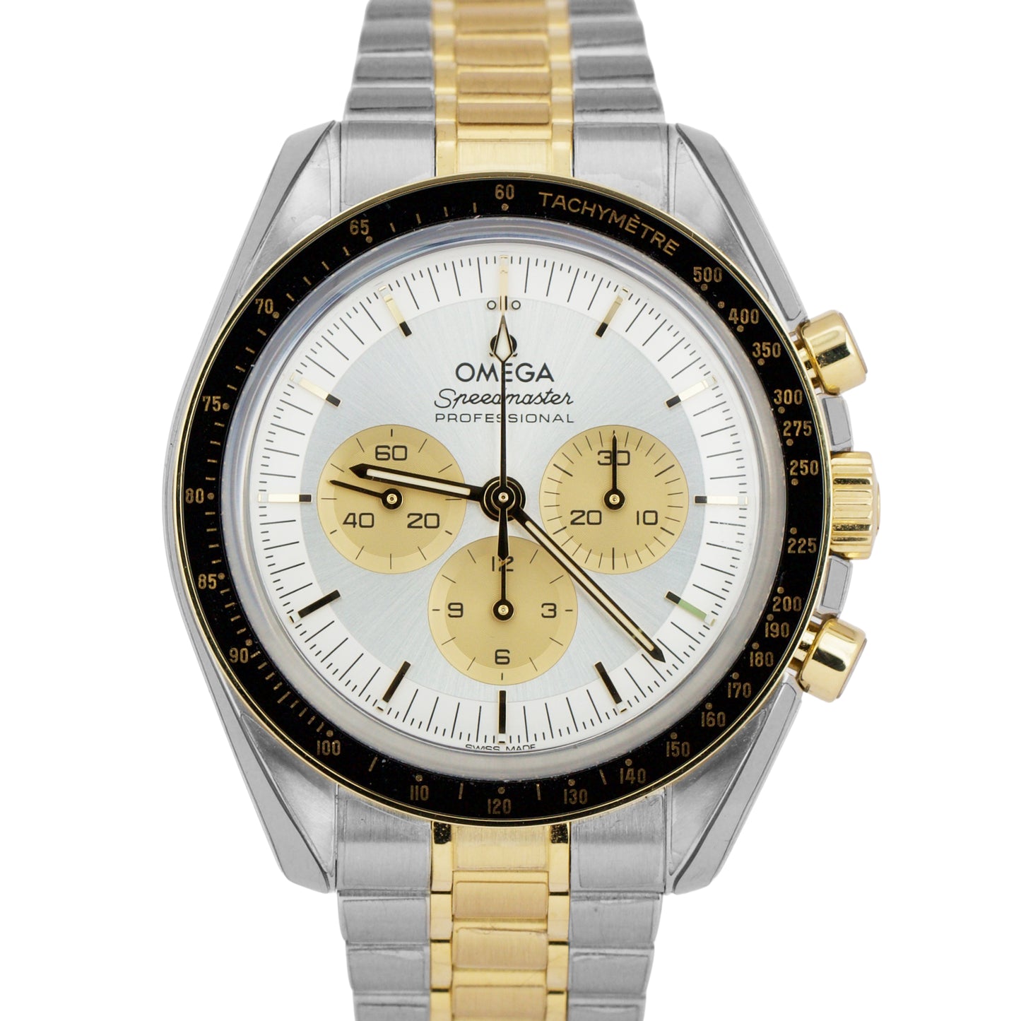 2024 PAPERS Omega Speedmaster Moonwatch SILVER 18K Steel 310.20.42.50.02.001 BOX