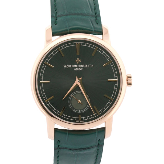 2024 PAPERS Vacheron Constantin Traditionnelle GREEN 18K Gold 38mm 82172 BOX
