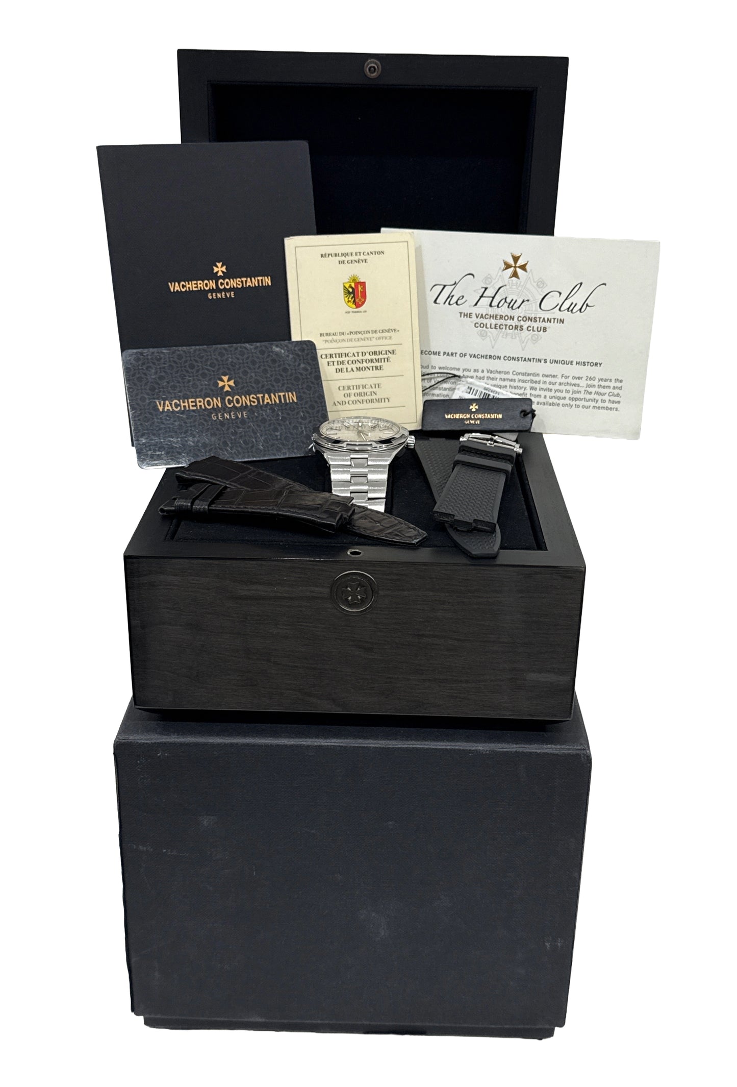 PAPERS Vacheron Constantin Overseas Steel SILVER 41mm 4500V/110A-B126 BOX