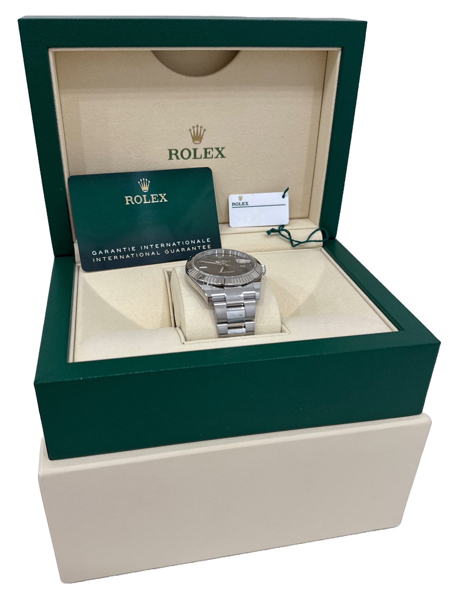 MINT 2023 PAPERS Rolex DateJust 41 WIMBLEDON 18K Gold Oyster Steel 126334 BOX