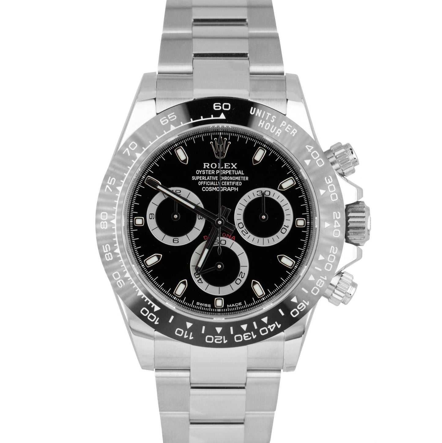 Rolex Daytona Cosmograph Black Ceramic Steel 40mm Watch 116500 LN BOX CARD