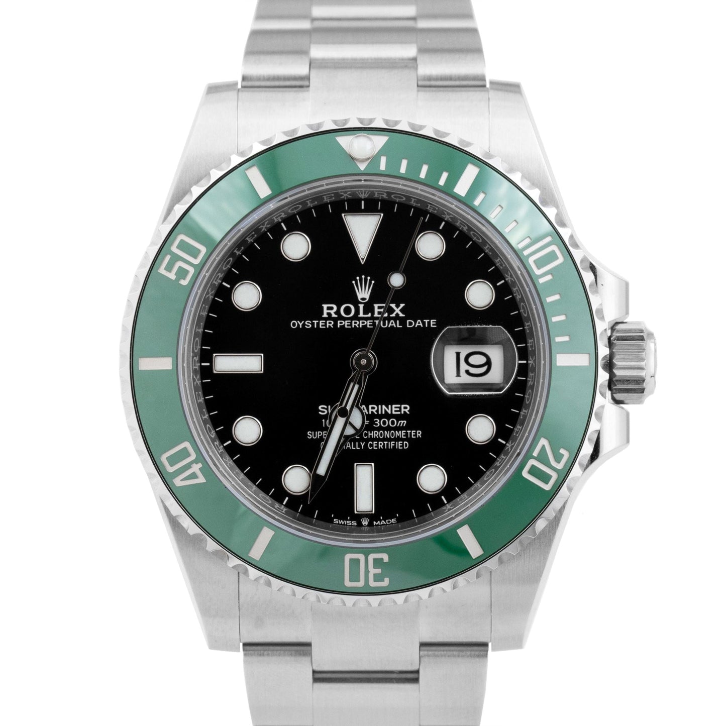MINT Rolex Submariner Date GREEN KERMIT Ceramic Stainless 41mm Watch 126610 LV