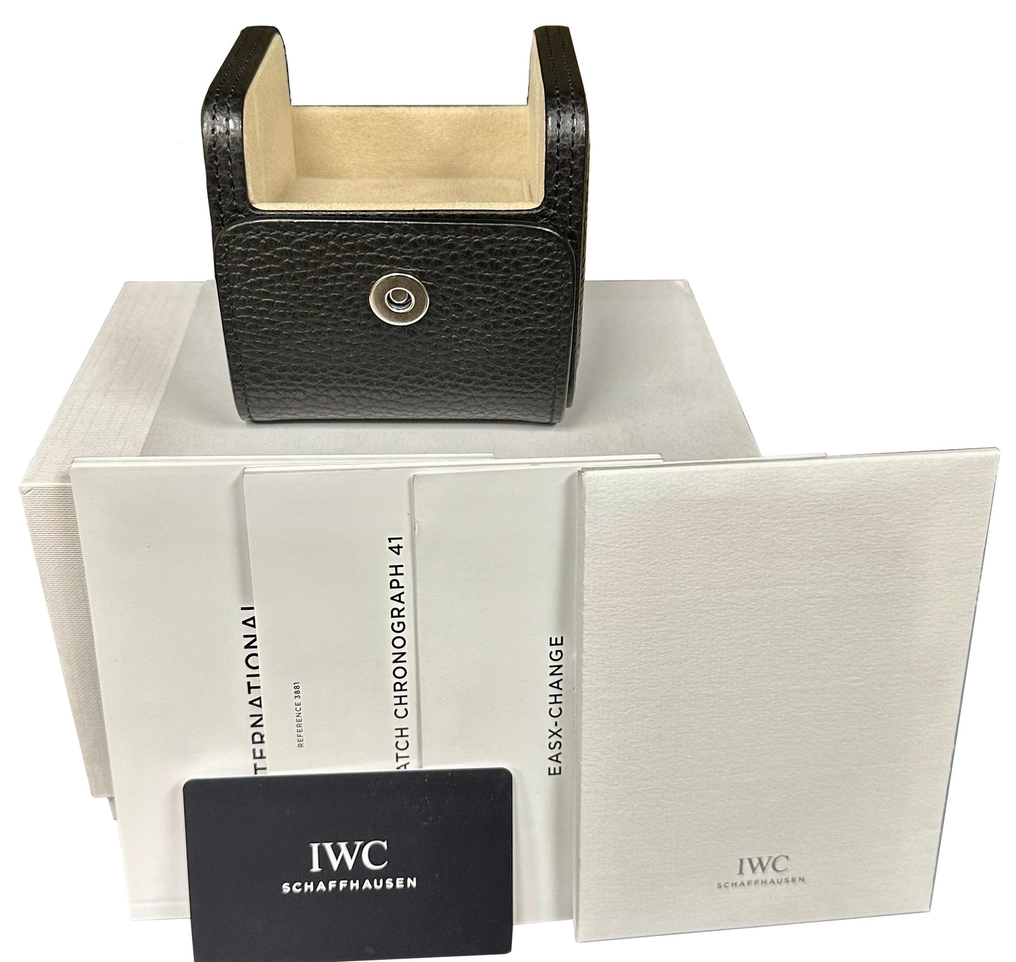 IWC Pilot's Watch Chronograph Green Stainless Steel 41mm Watch IW388103 CARD