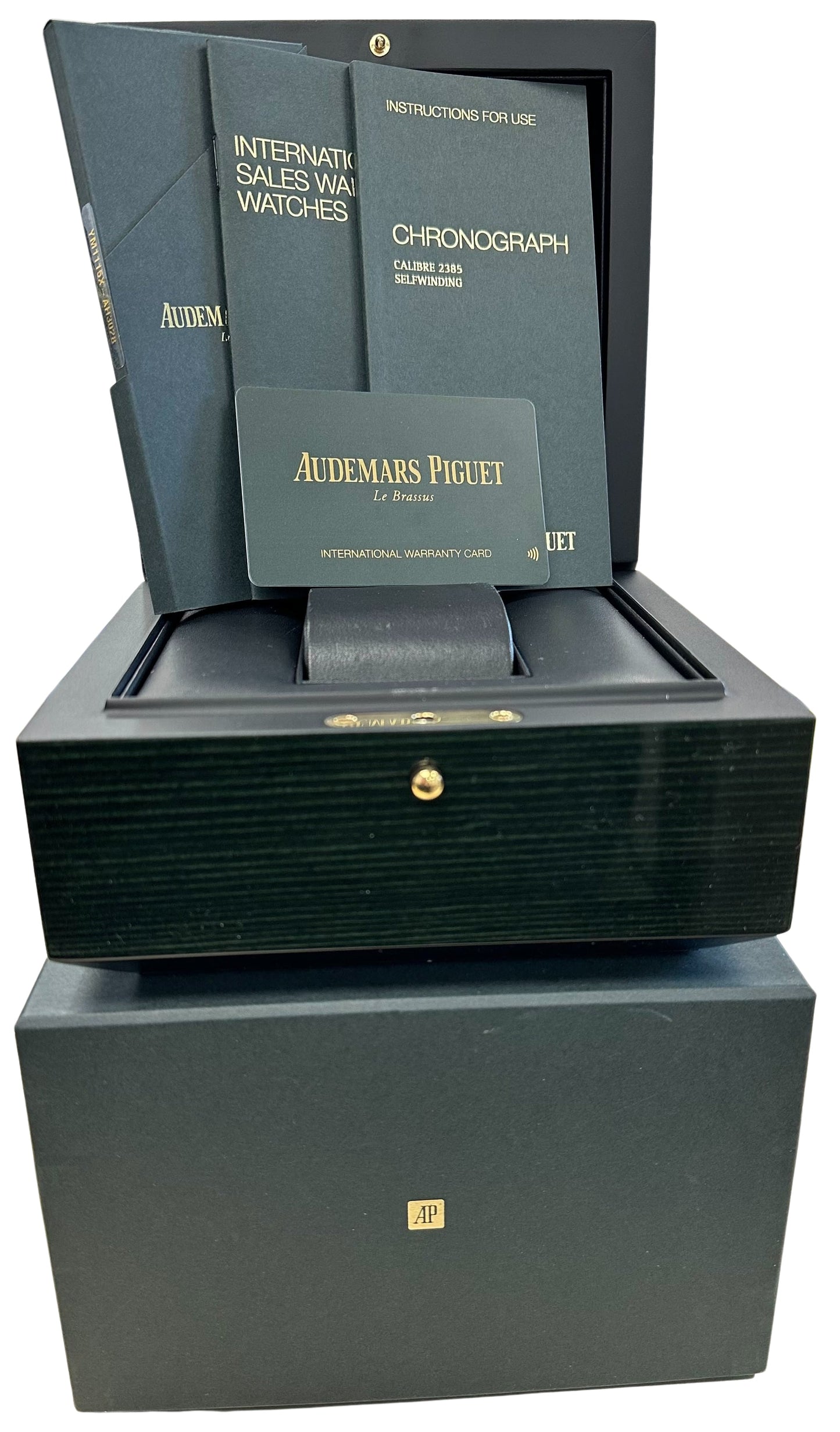 UNPOLISHED PAPERS Audemars Piguet AP Royal Oak Chronograph 38 26315ST Watch BOX