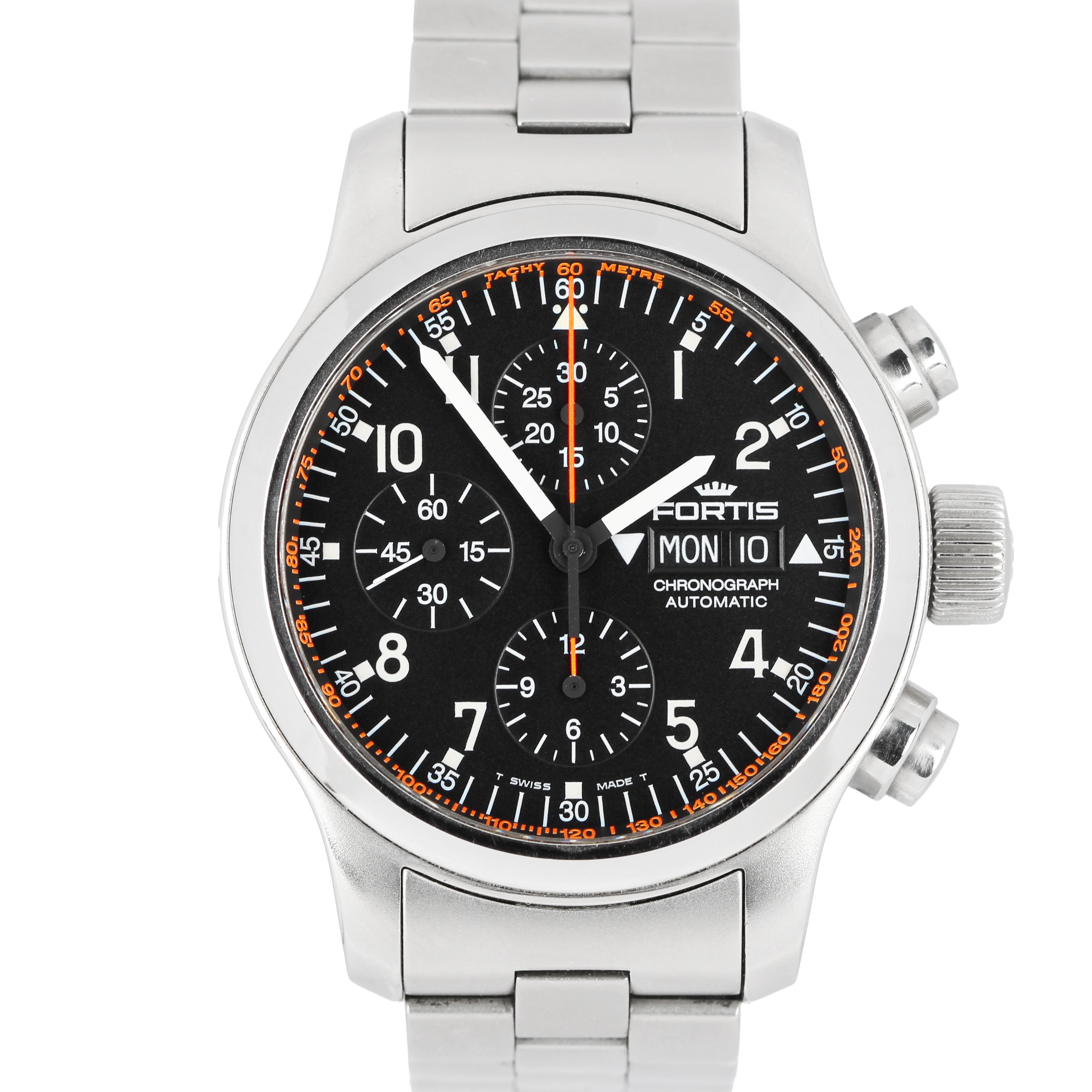 Fortis B 42 Flieger Stainless Steel Black Dial 42mm 635.22.141 Watch CollectorsWatches