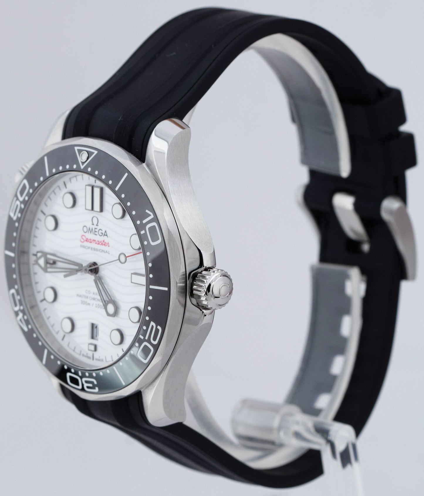 MINT Omega Seamaster 300 Co-Axial 42mm White Steel Watch 210.32.42.20.04.001 BOX