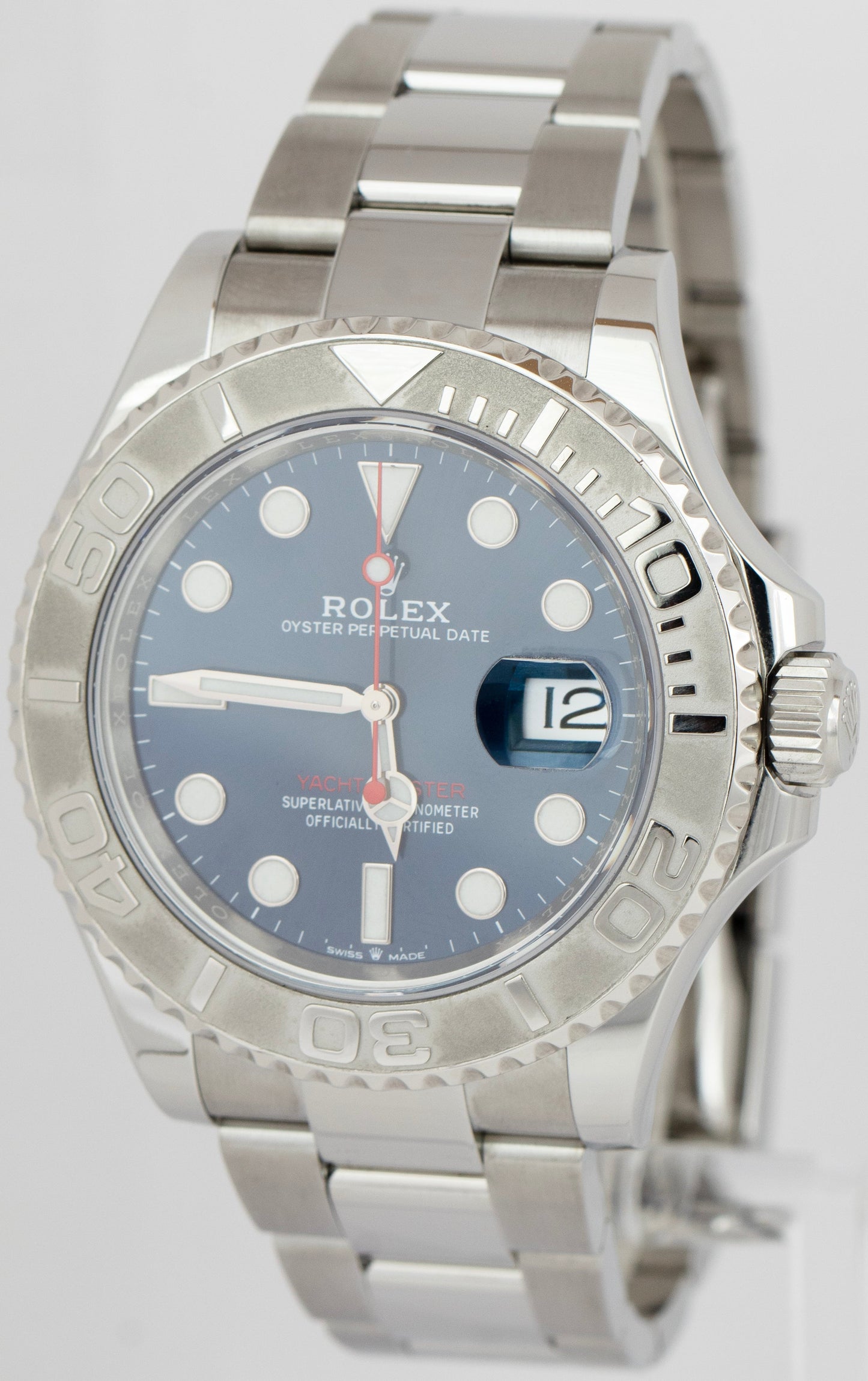 2025 PAPERS Rolex Yacht-Master 40mm BLUE Stainless Steel Platinum 126622 BOX