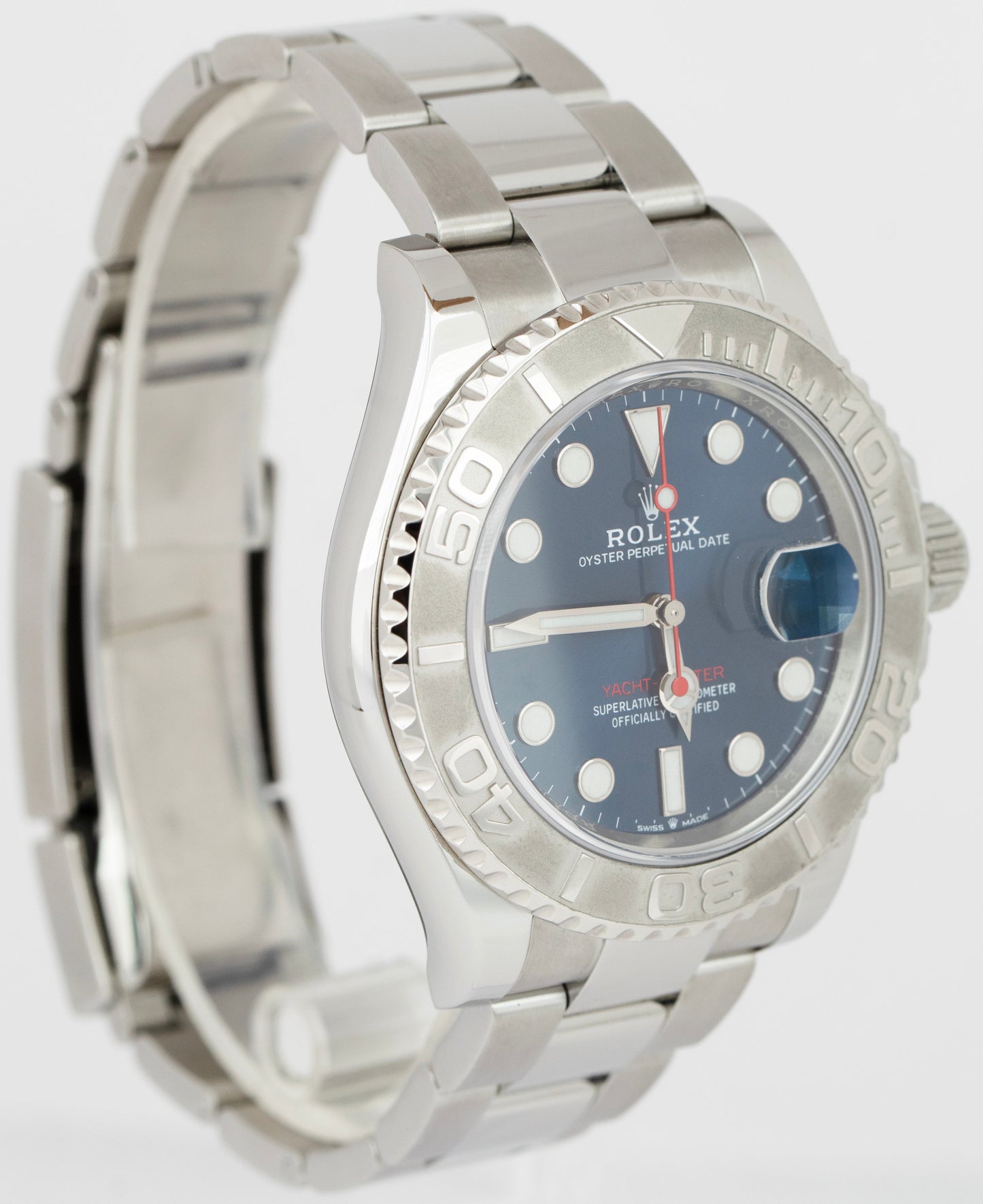 2025 PAPERS Rolex Yacht-Master 40mm BLUE Stainless Steel Platinum 126622 BOX