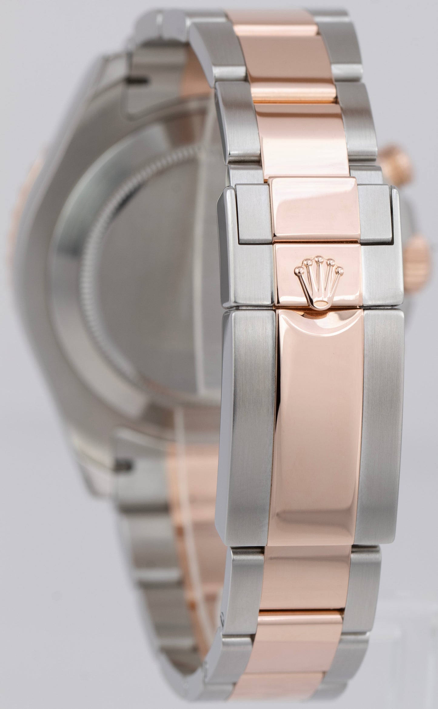 PAPERS Rolex Yacht-Master II White Two-Tone Steel 18K Rose Gold 44mm 116681 BOX