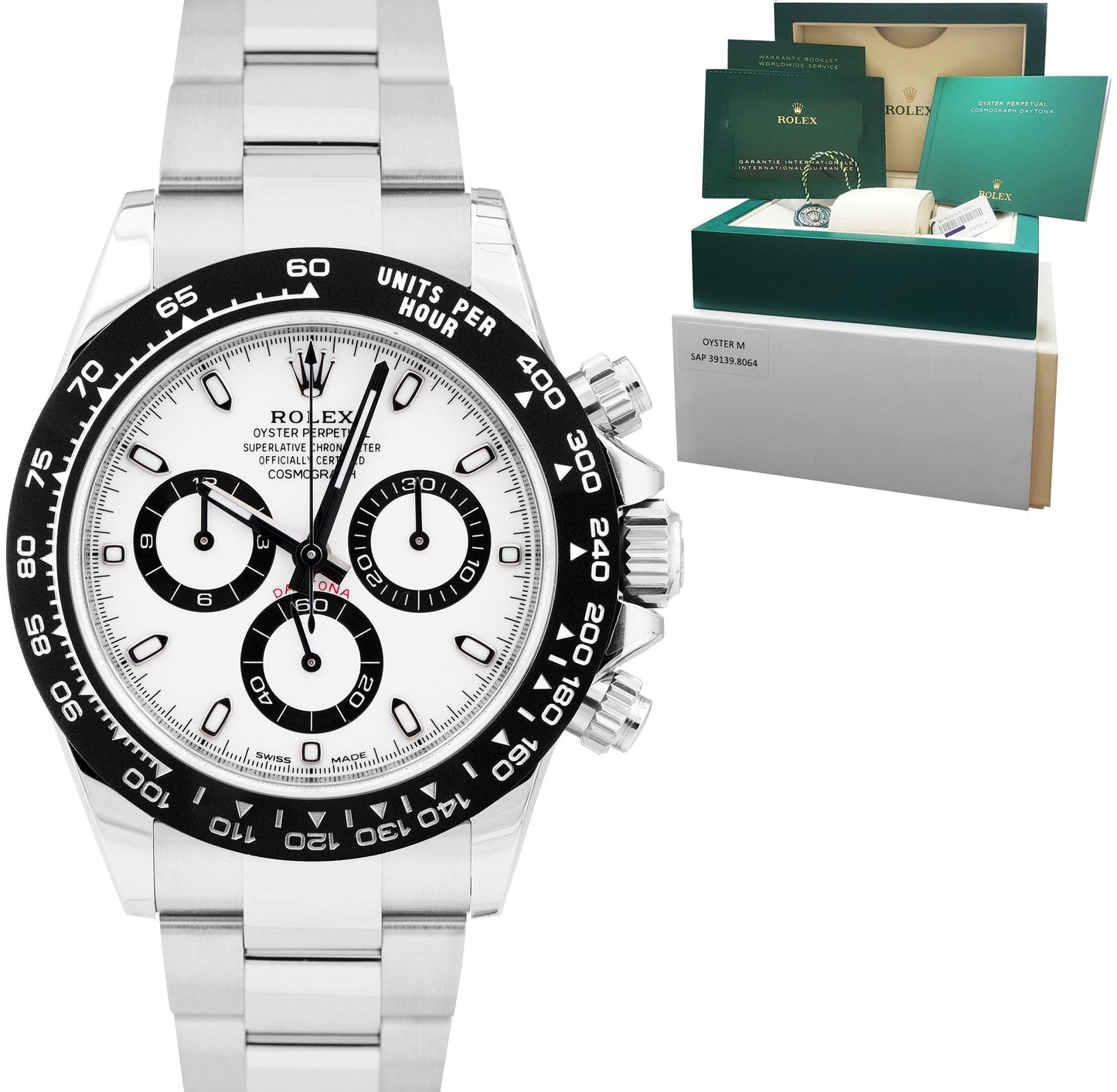 BRAND NEW 2023 Rolex Daytona Cosmograph 40mm PANDA Stainless Watch 116500 LN