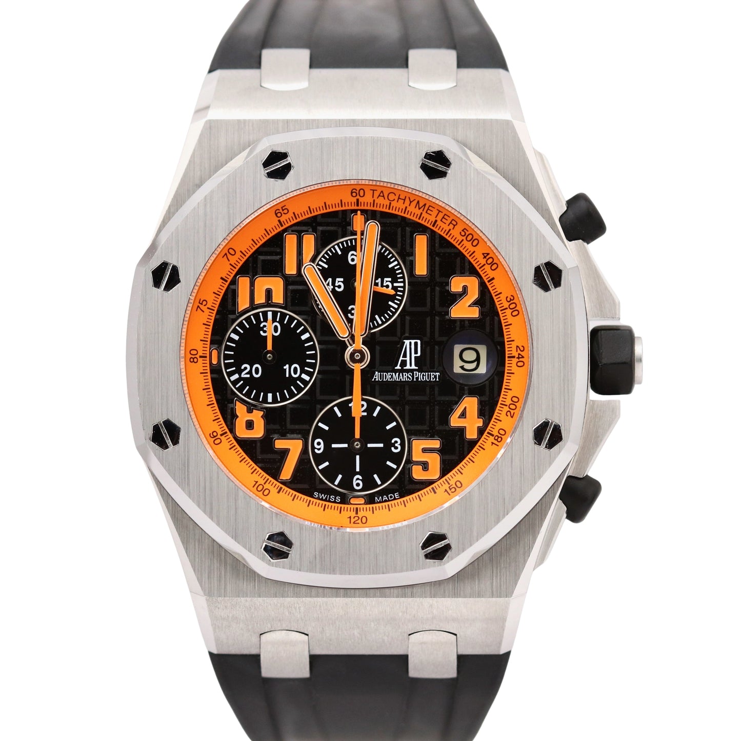 MINT Audemars Piguet Royal Oak Offshore VOLCANO Orange Steel Rubber 26170ST 42mm